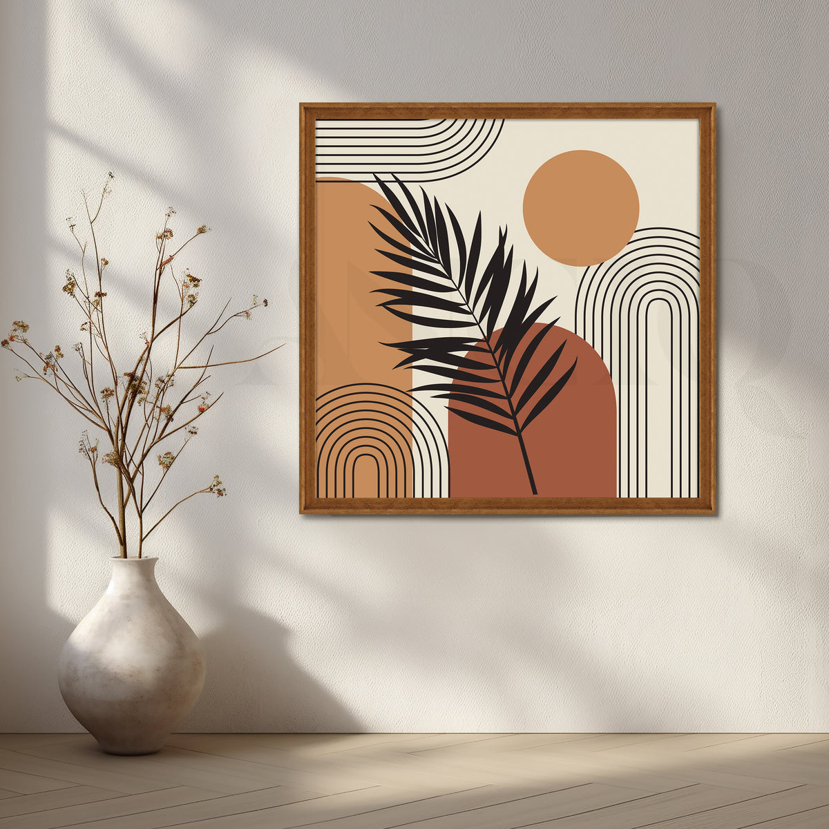Bold Shapes and Nature's Canvas Artwork – Asha Art Studio – Image 6
