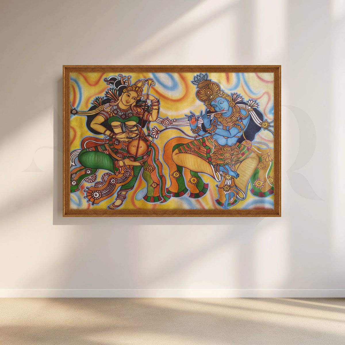 Krishna and Radha Musical Artwork – Asha Art Studio – Image 6