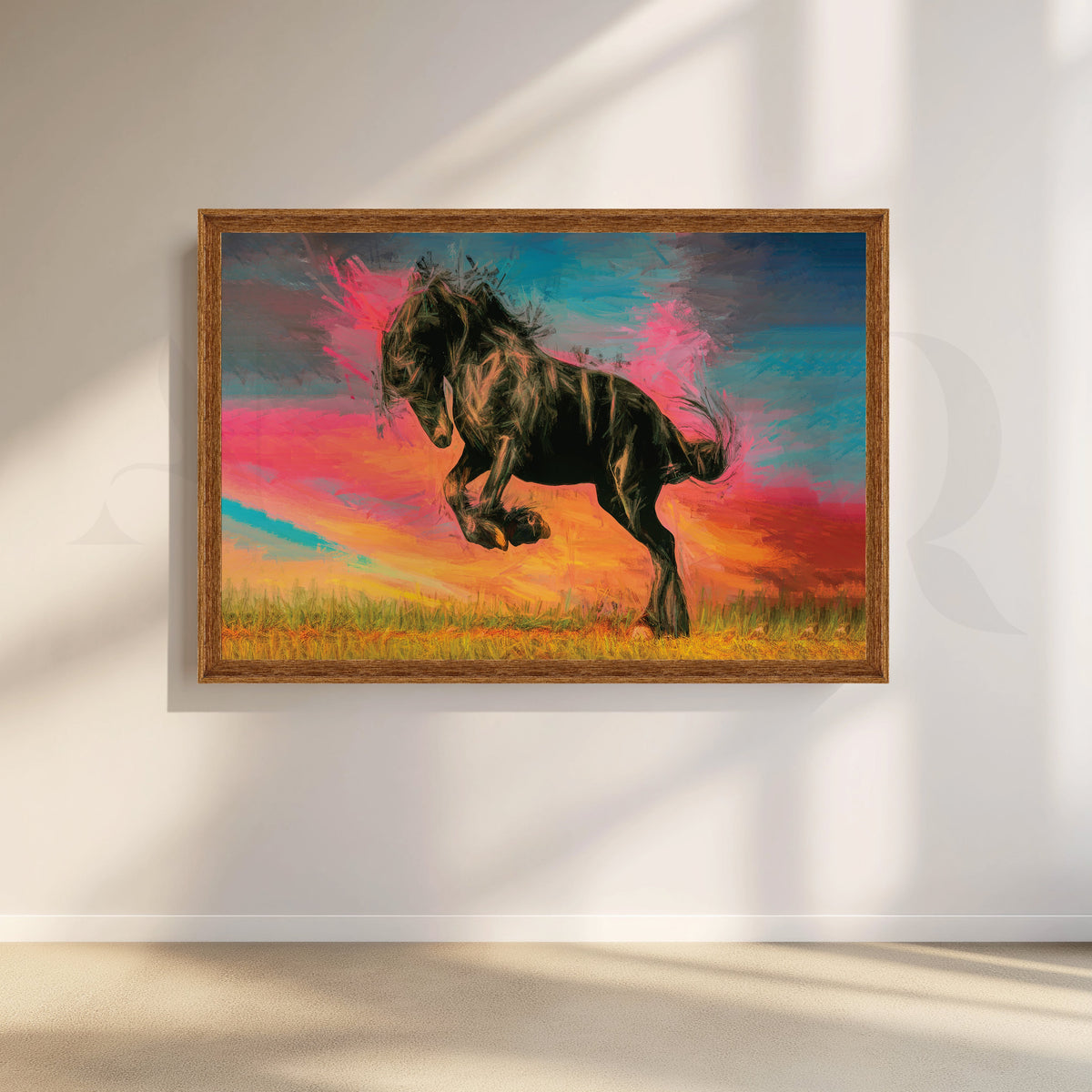 Equestrian Symphony Canvas Artwork – Asha Art Studio – Image 6