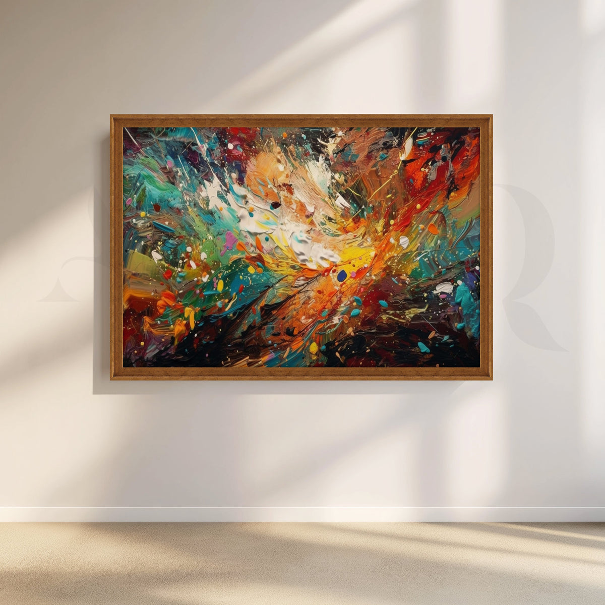 Modern Colorful Abstract Canvas wall Artwork – Asha Art Studio – Image 6