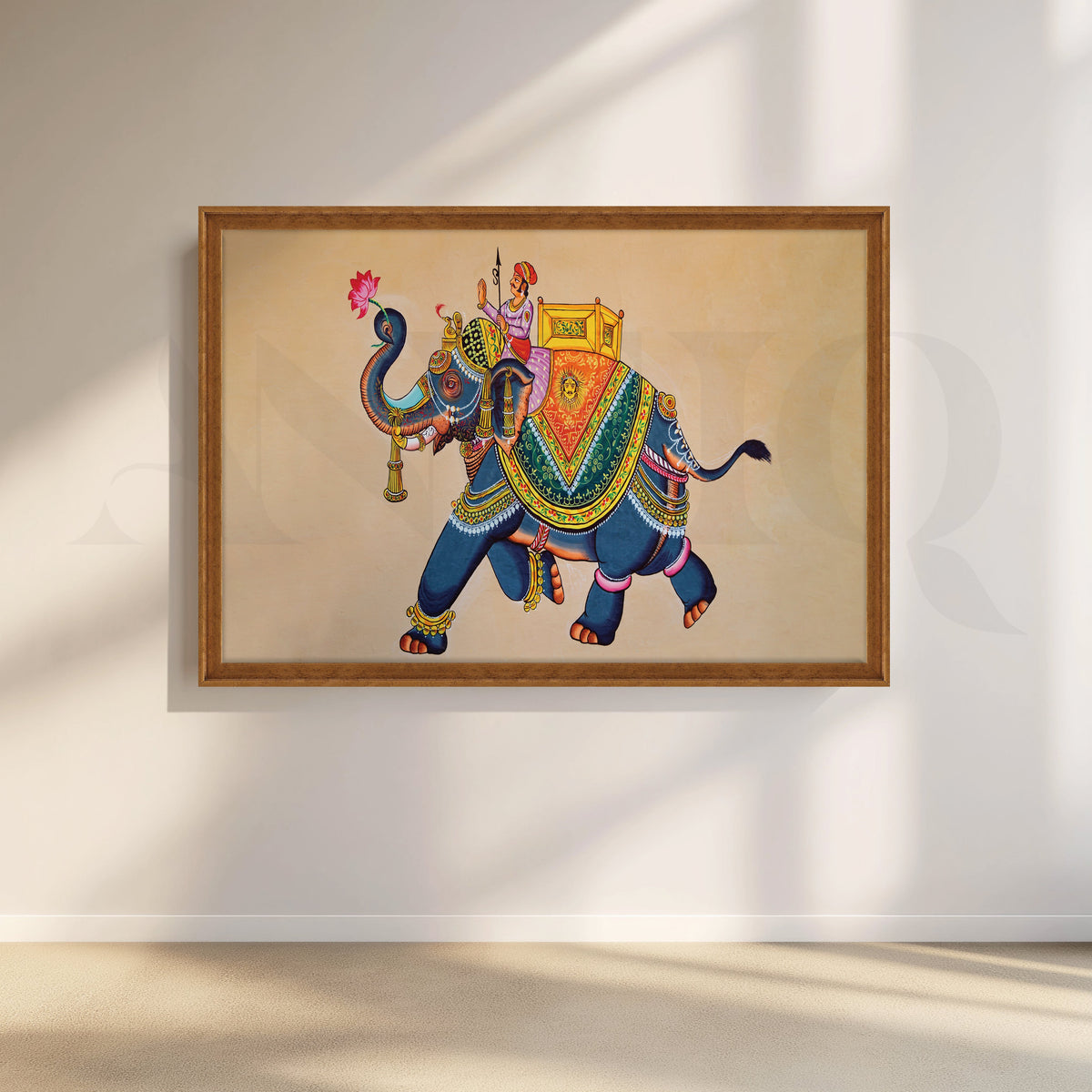 Elephants and Elegance Canvas Artwork – Asha Art Studio – Image 6