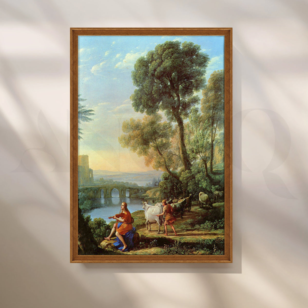 Arcadian Pastoral Canvas Artwork – Asha Art Studio – Image 6