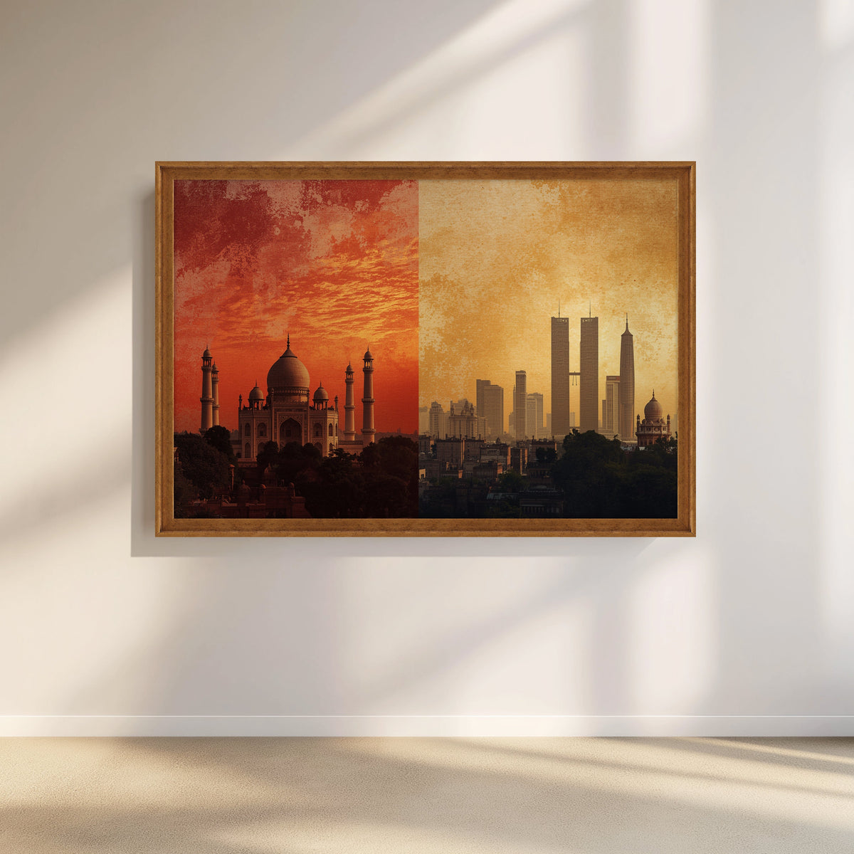 Taj to Towers Canvas Artwork – Asha Art Studio – Image 6