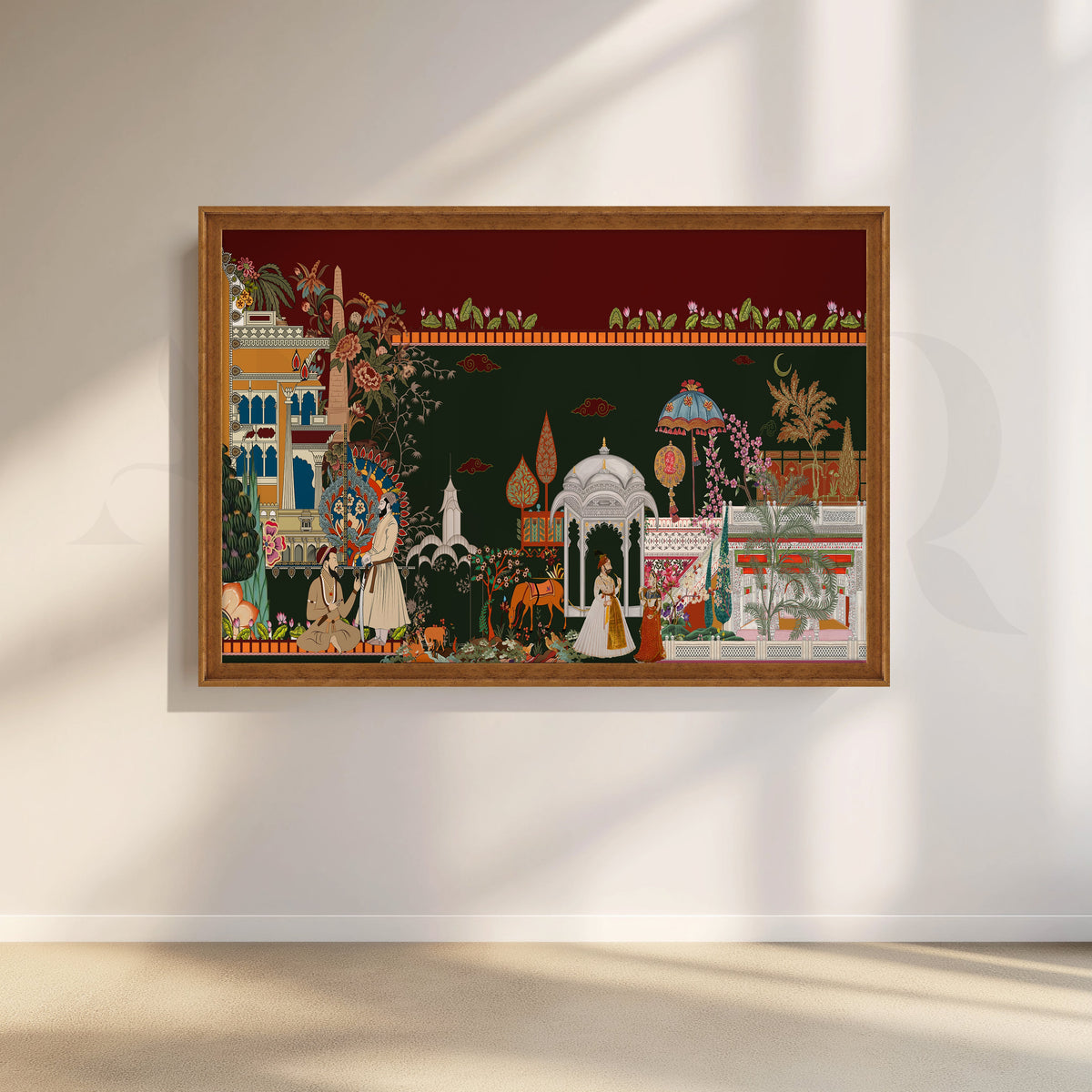 Exquisite Mughal Garden Scene Artwork – Asha Art Studio – Image 6