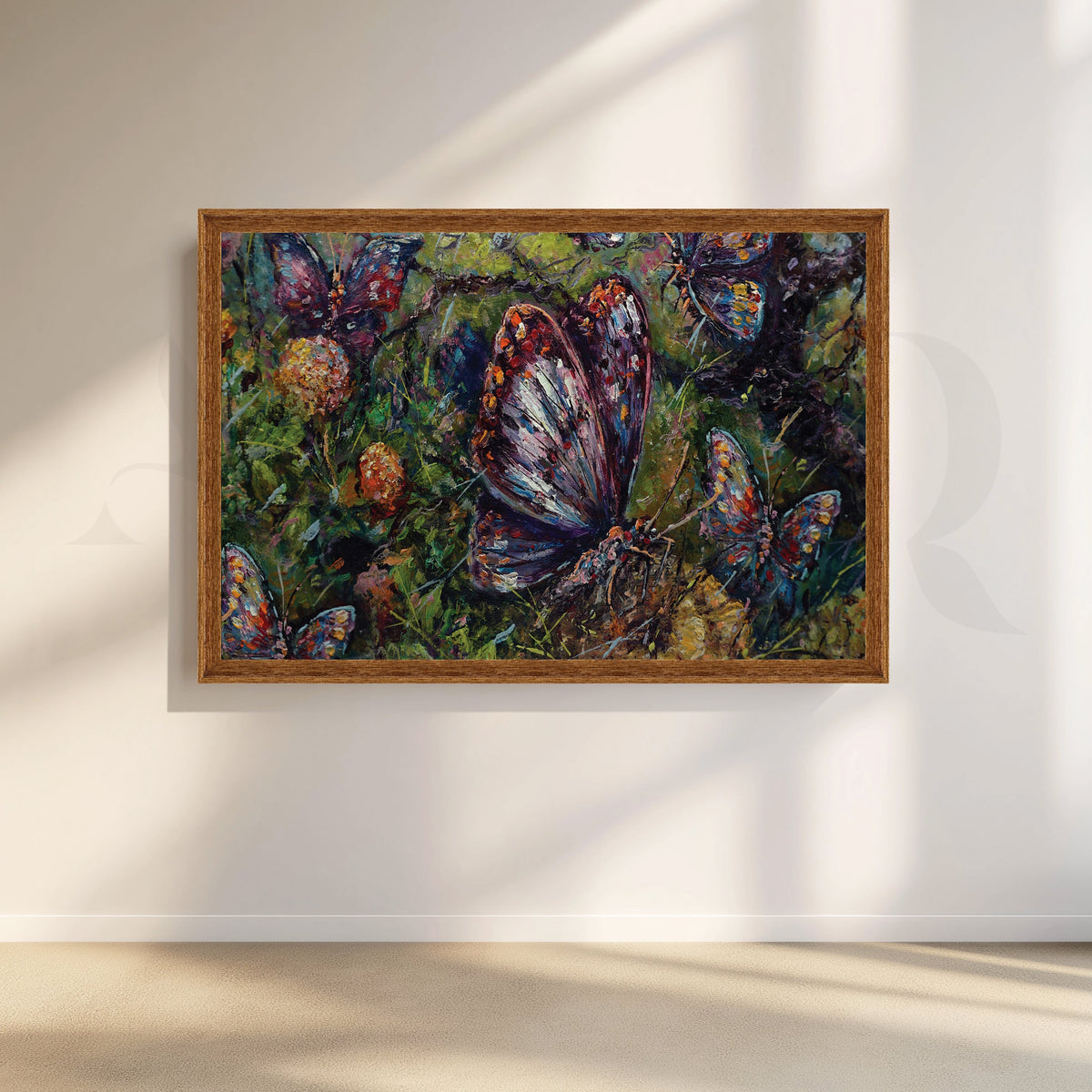 Enchanting Butterflies Canvas Artwork – Asha Art Studio – Image 6