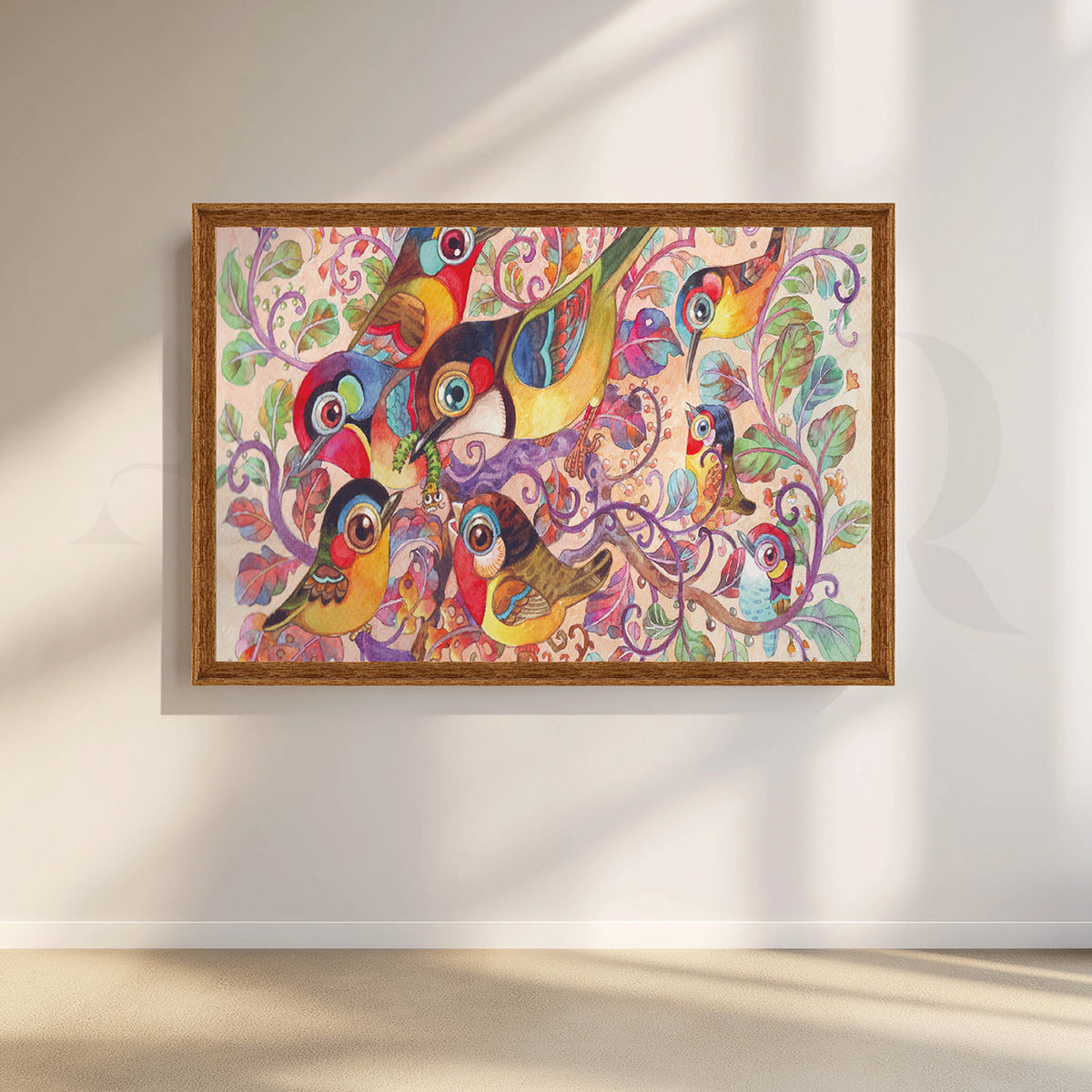 Birds in Blossom Canvas Artwork – Asha Art Studio – Image 6