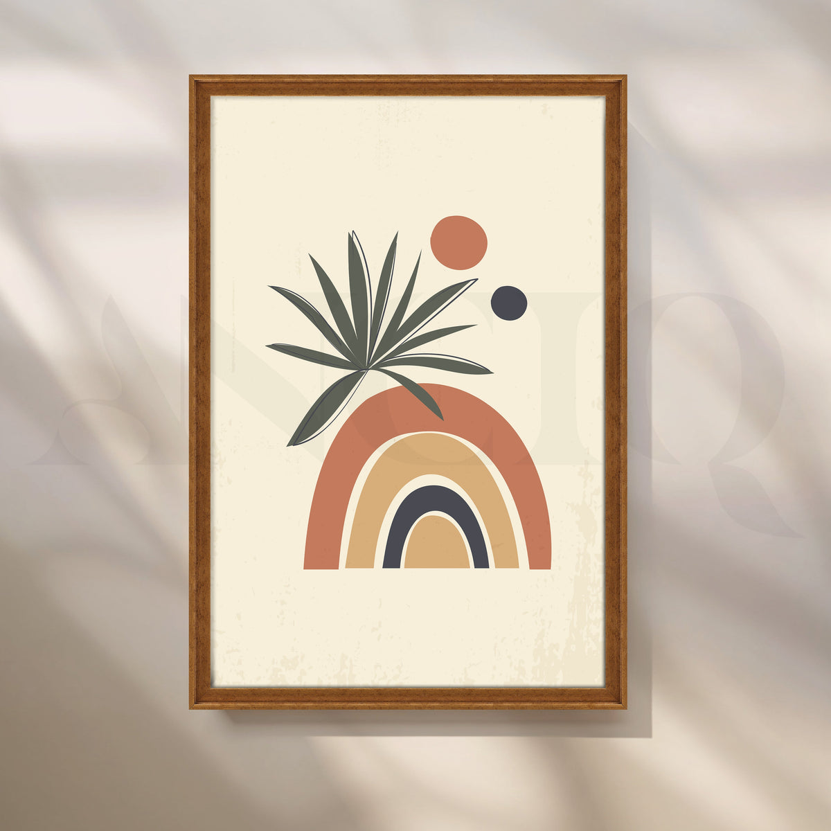 Desert Oasis with Earthy Tones Boho Artwork – Asha Art Studio – Image 6
