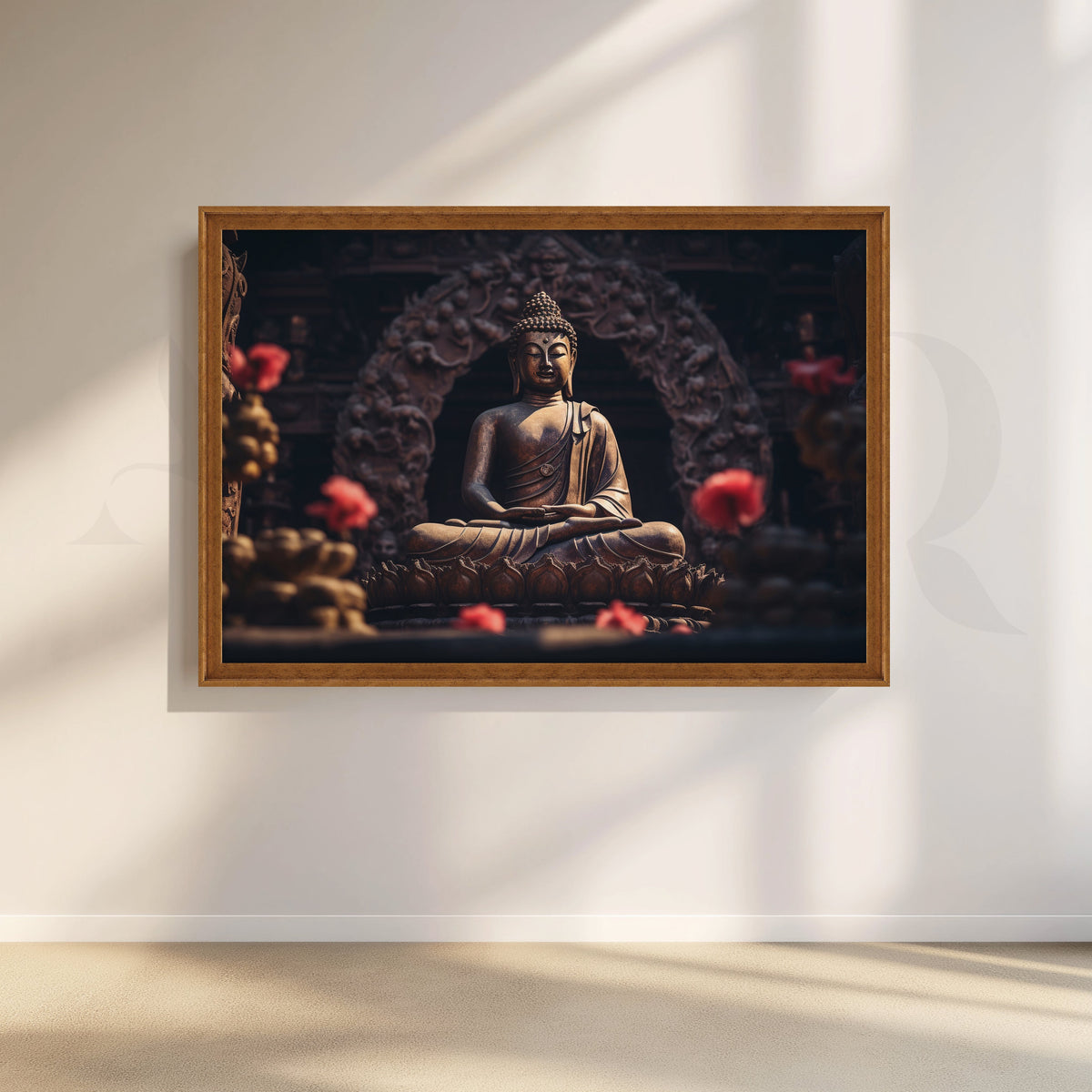 Serene Buddha Canvas Artwork – Asha Art Studio – Image 6