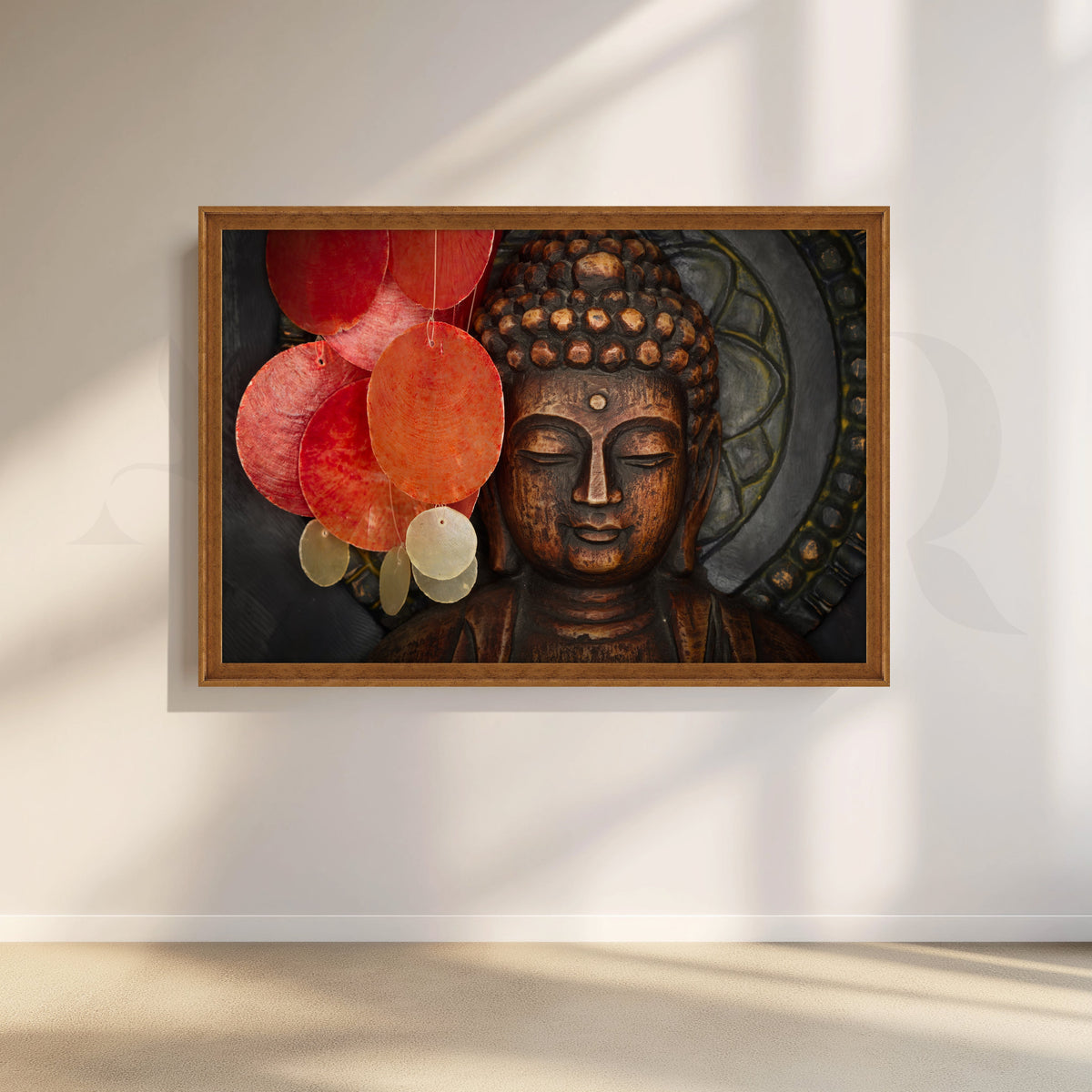 Serene Harmony Buddha Canvas Artwork – Asha Art Studio – Image 6