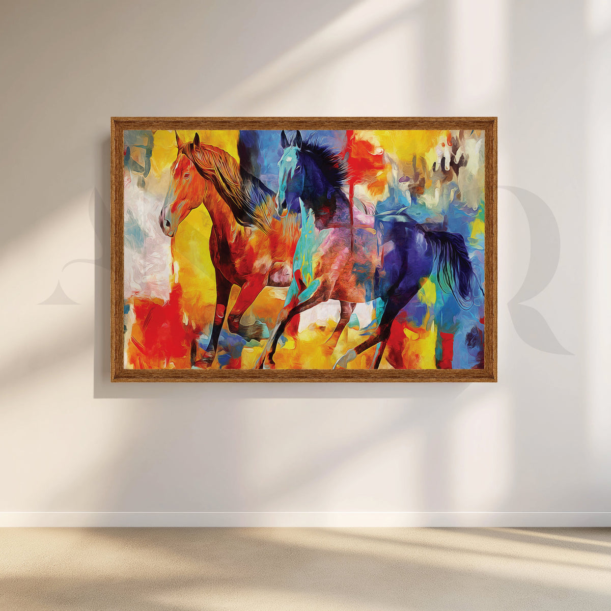 3D Horses Canvas Wall Artwork – Asha Art Studio – Image 6