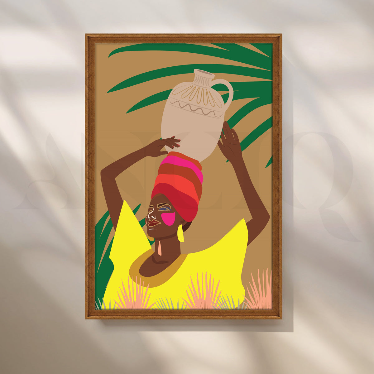 Portrait of an African Woman Canvas Artwork – Asha Art Studio – Image 6