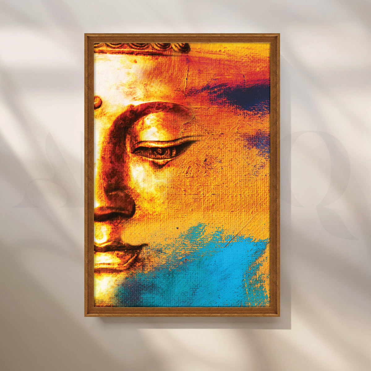 Lord Buddha's Tranquil Canvas Artwork – Asha Art Studio – Image 6