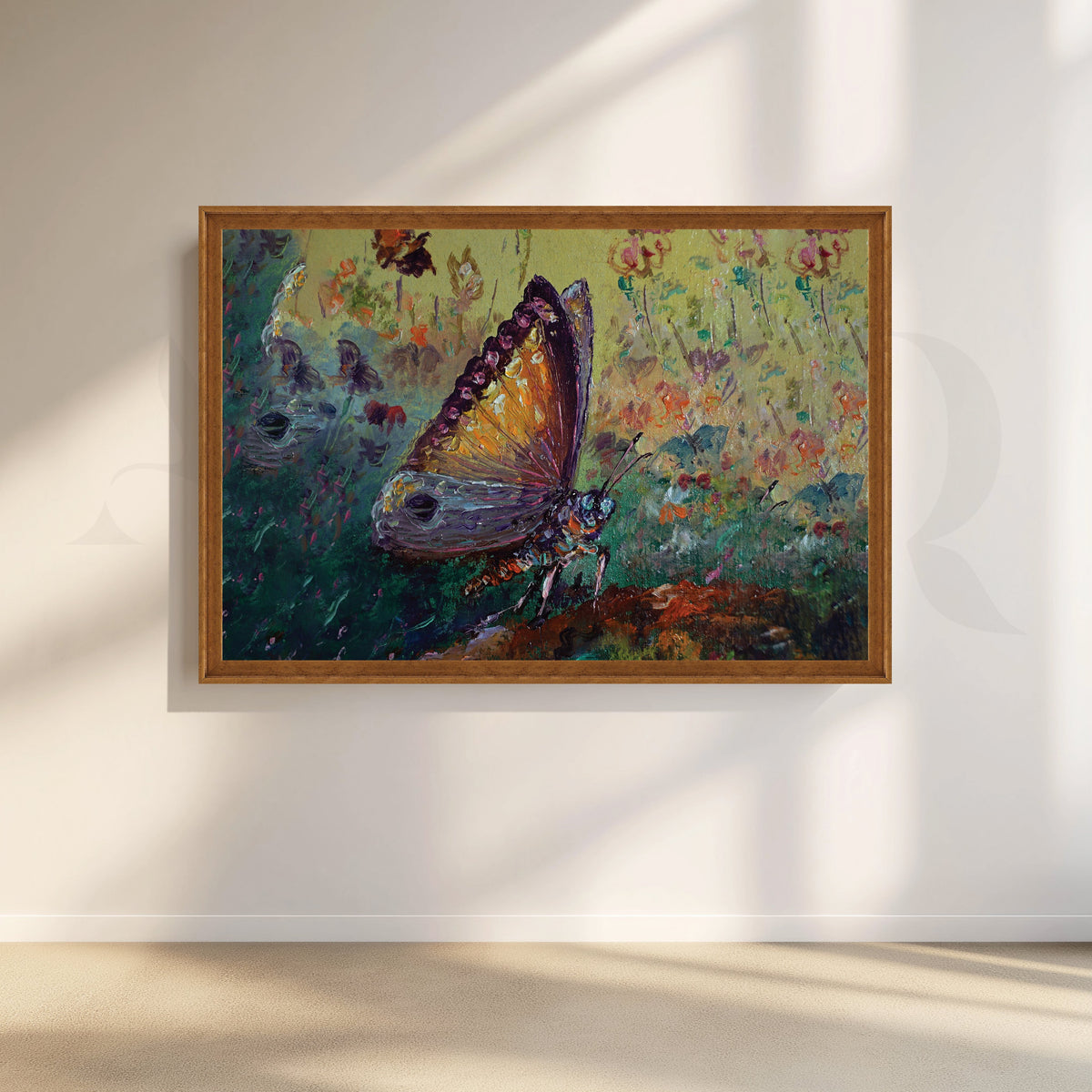Butterfly Alights Canvas Artwork – Asha Art Studio – Image 6