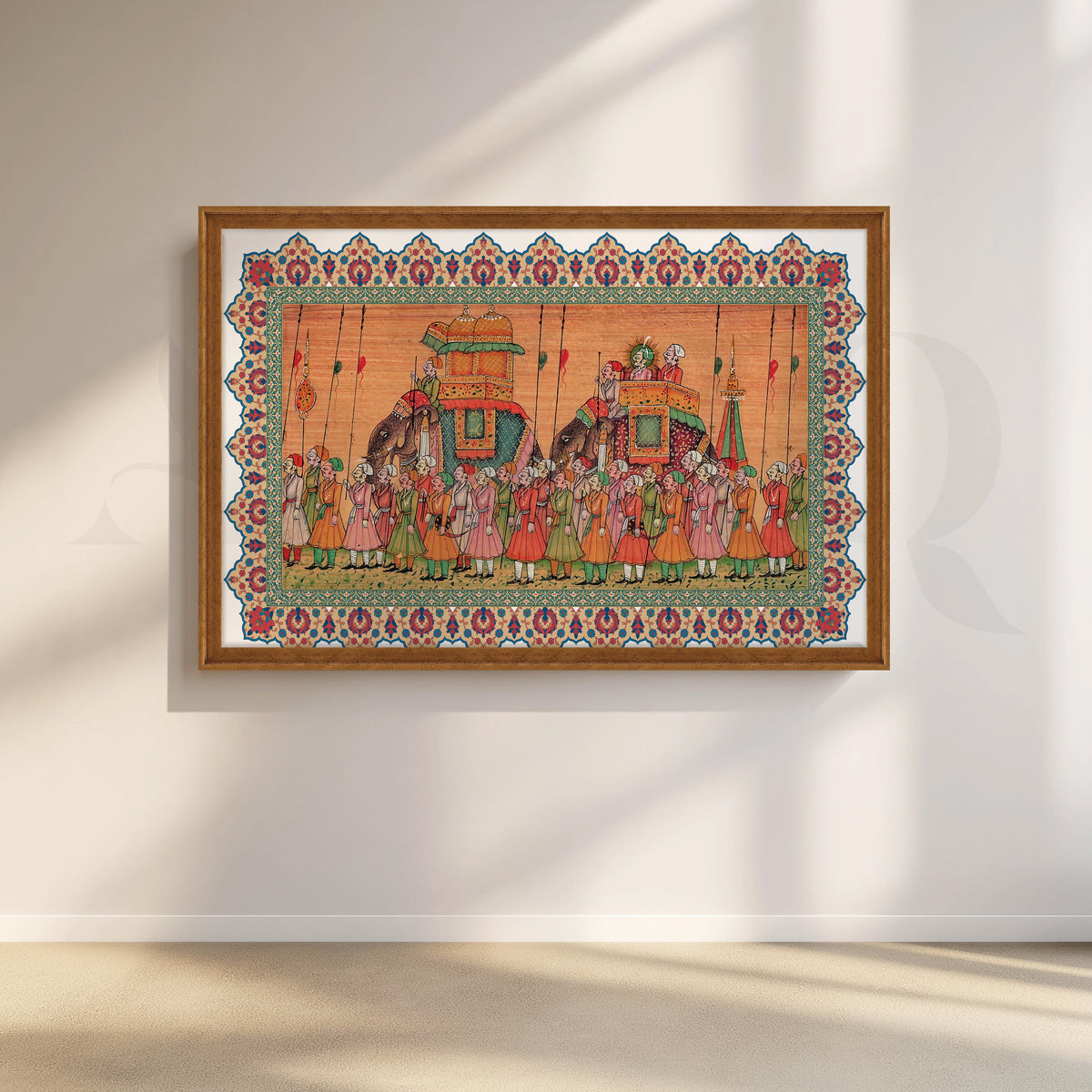 Traditional Indian Elephant Procession Artwork – Asha Art Studio – Image 6