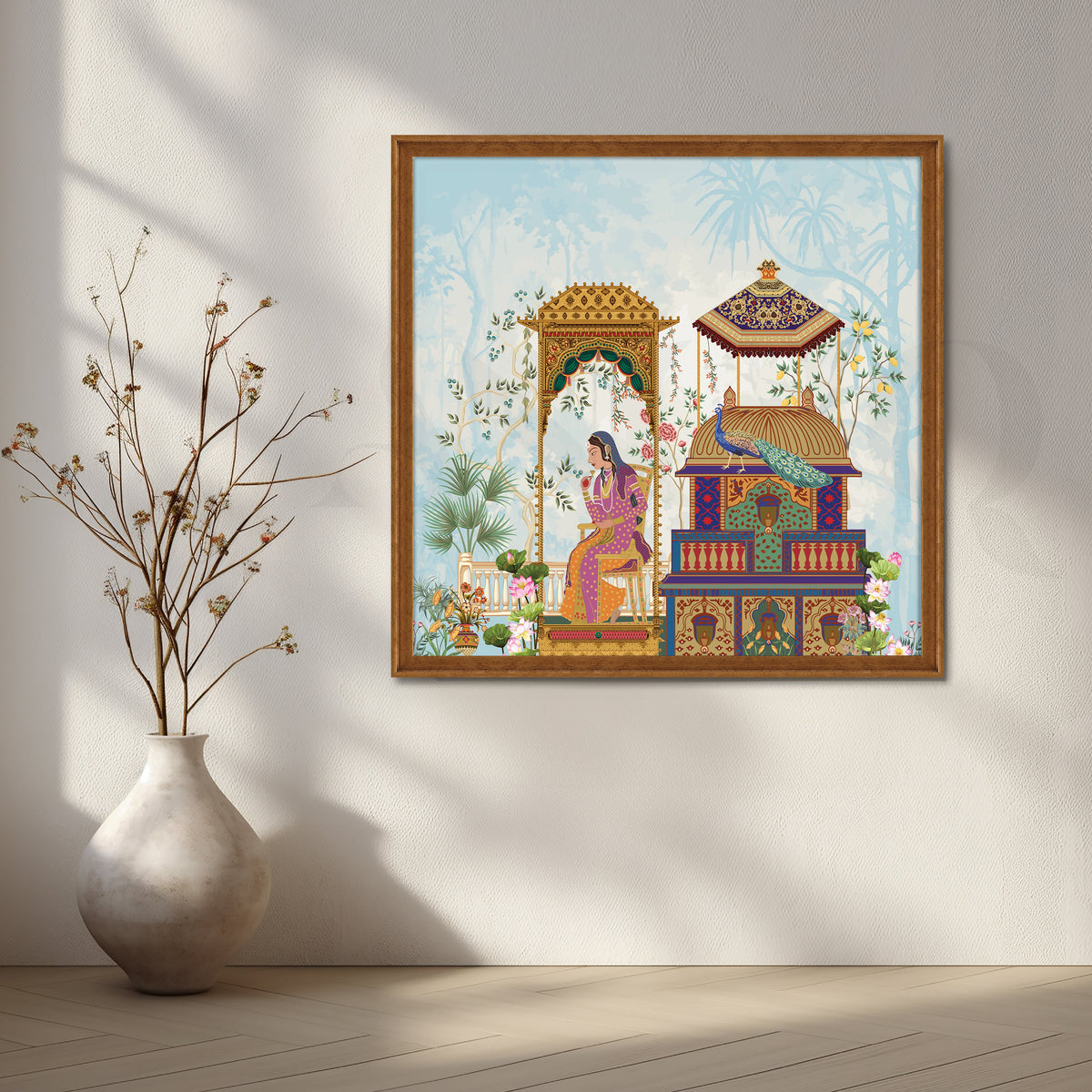 Noblewoman’s Moment of Reflection Artwork – Asha Art Studio – Image 6