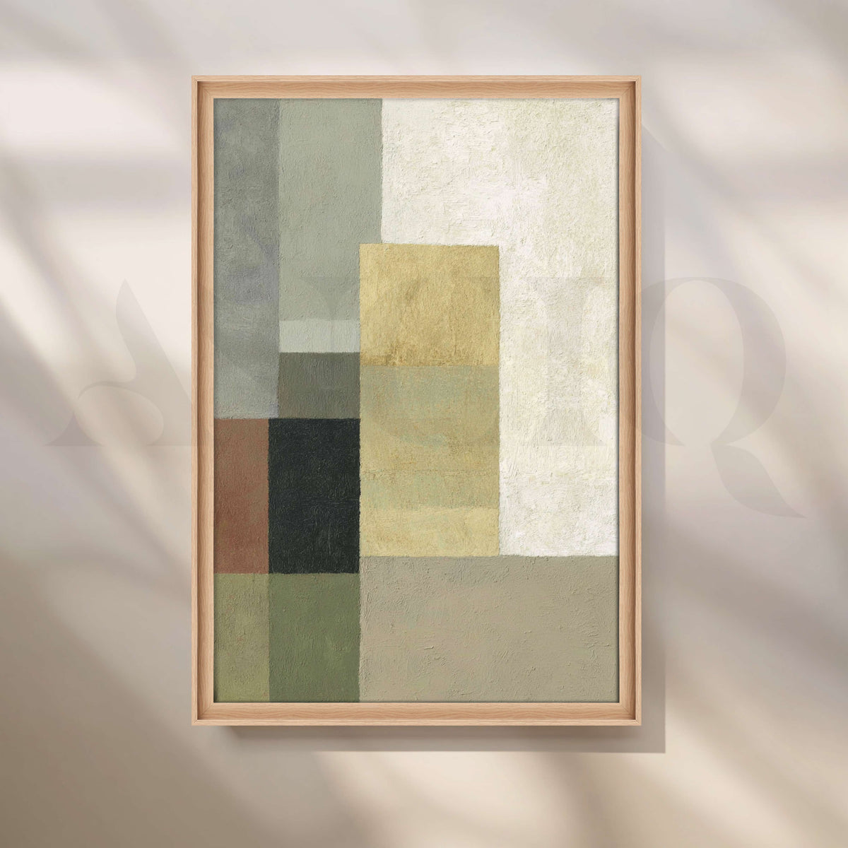 Minimalist Geometric Abstract Canvas Artwork – Asha Art Studio – Image 5