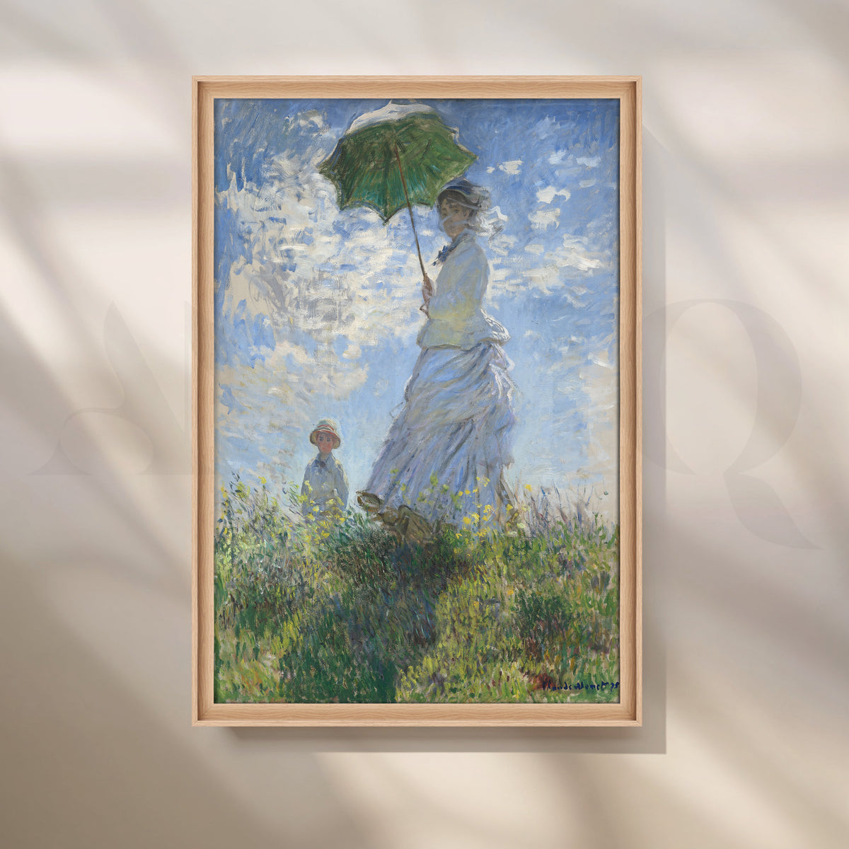 Woman with a Parasol (Monet) Canvas Artwork – Asha Art Studio – Image 5