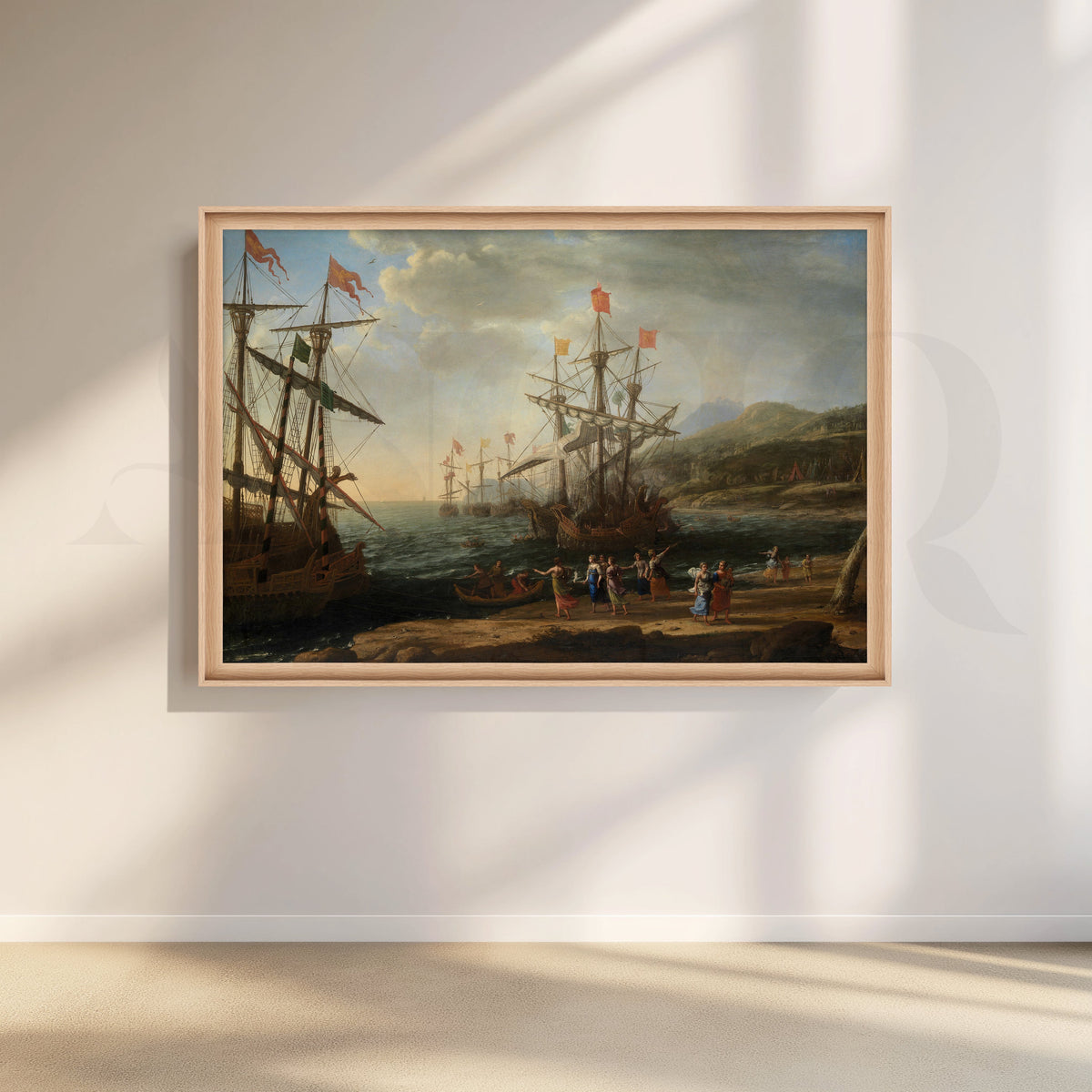 Regal Fleet at Dawn Canvas Artwork – Asha Art Studio – Image 5