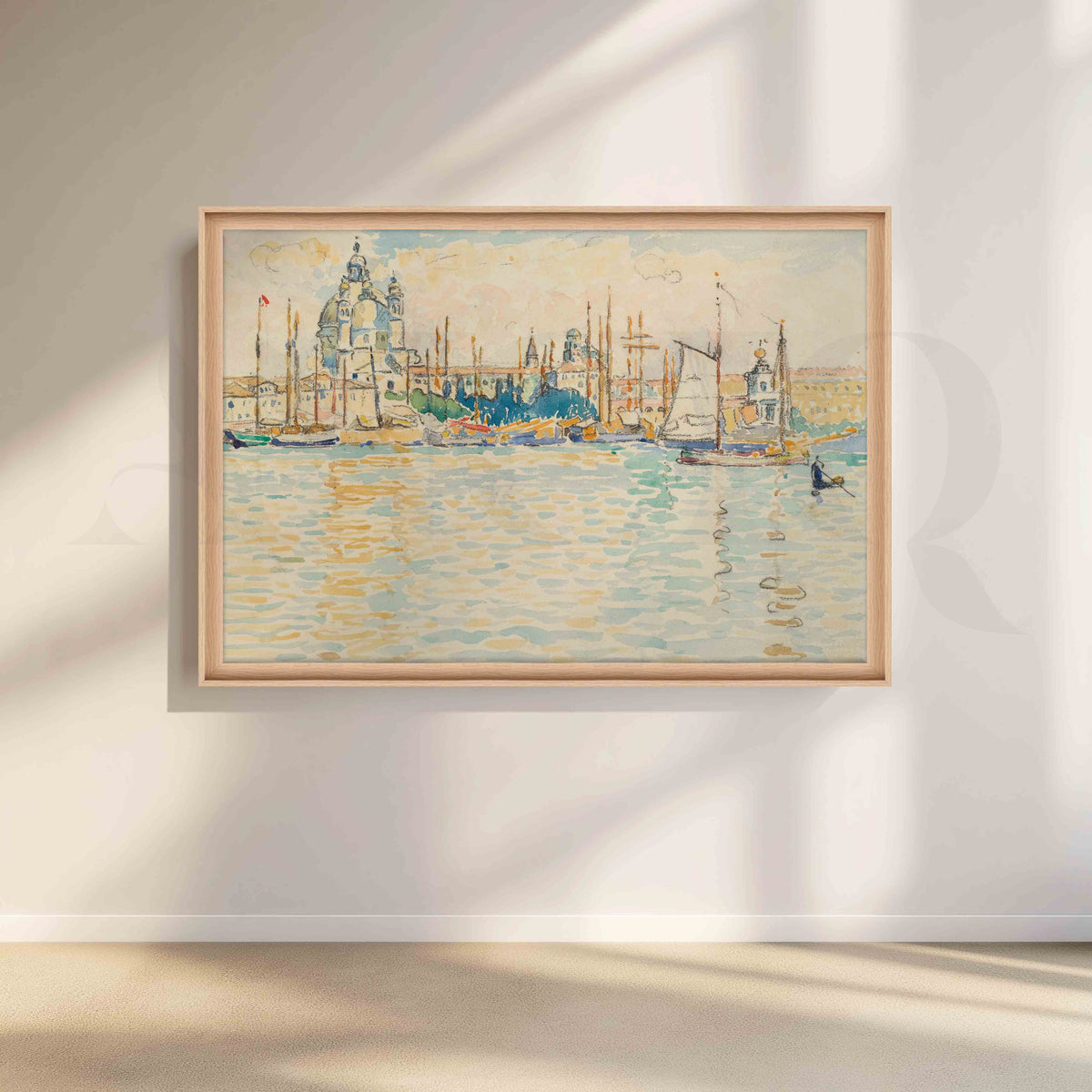 Venice Waterfront Cityscape Canvas Artwork – Asha Art Studio – Image 5