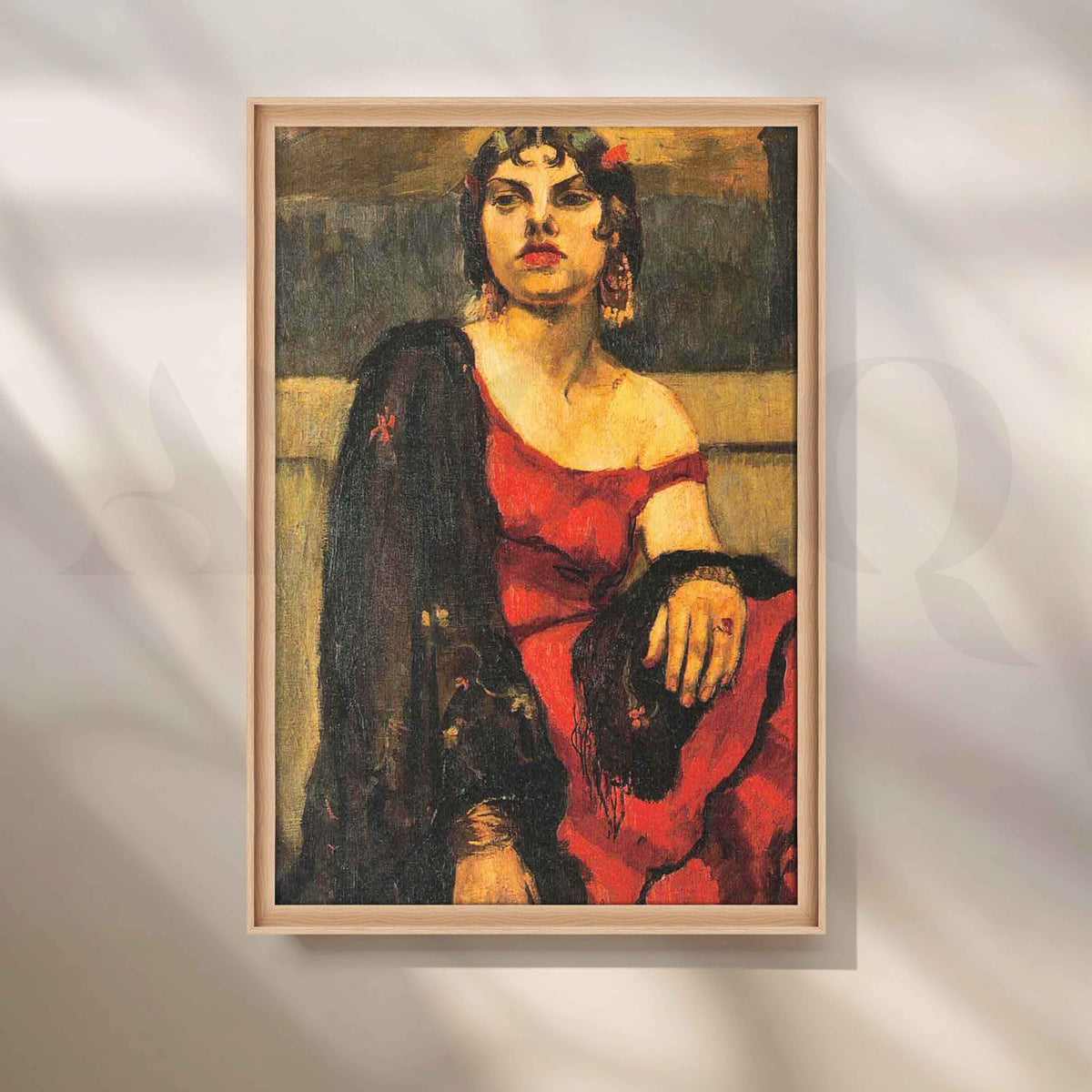 Spanish Girl by Amrita Sher-Gil Canvas Artwork – Asha Art Studio – Image 5