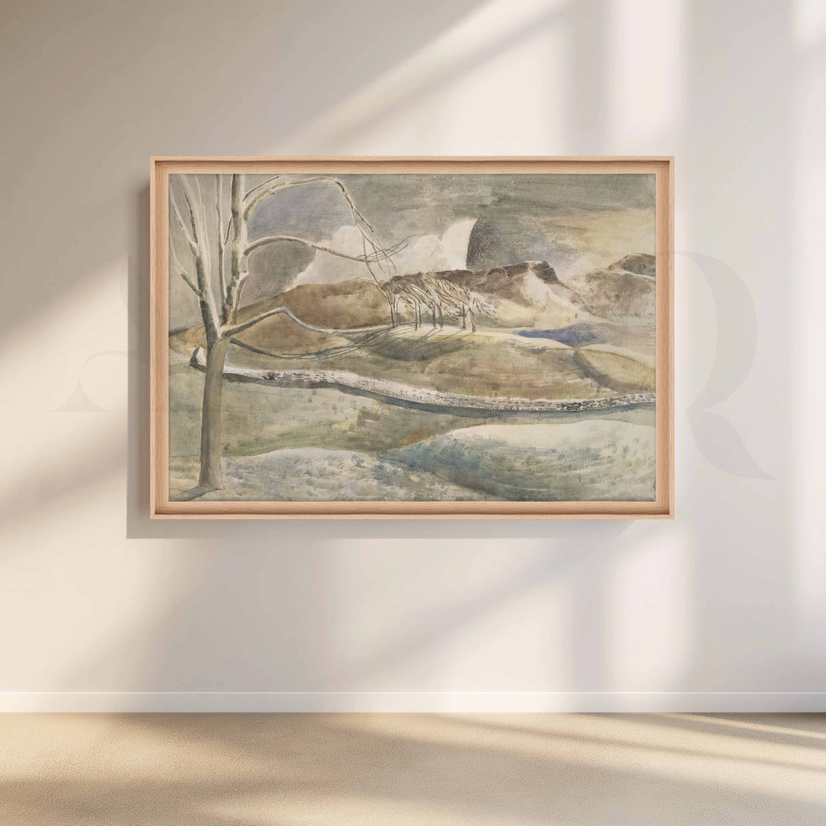 Misty Mountain Landscape Canvas Artwork – Asha Art Studio – Image 5