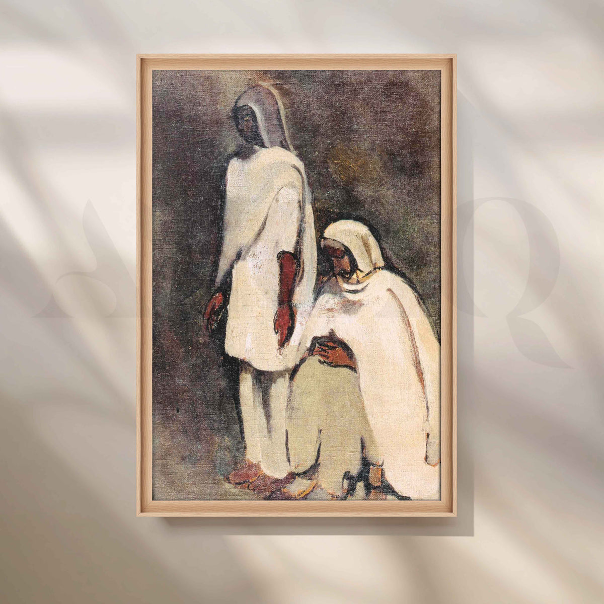 Two Women by Amrita Sher-Gil Canvas Artwork – Asha Art Studio – Image 5