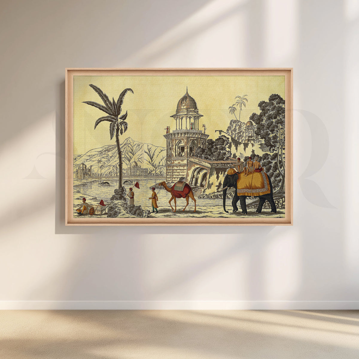 Elephant and Camel Canvas Artwork – Asha Art Studio – Image 5