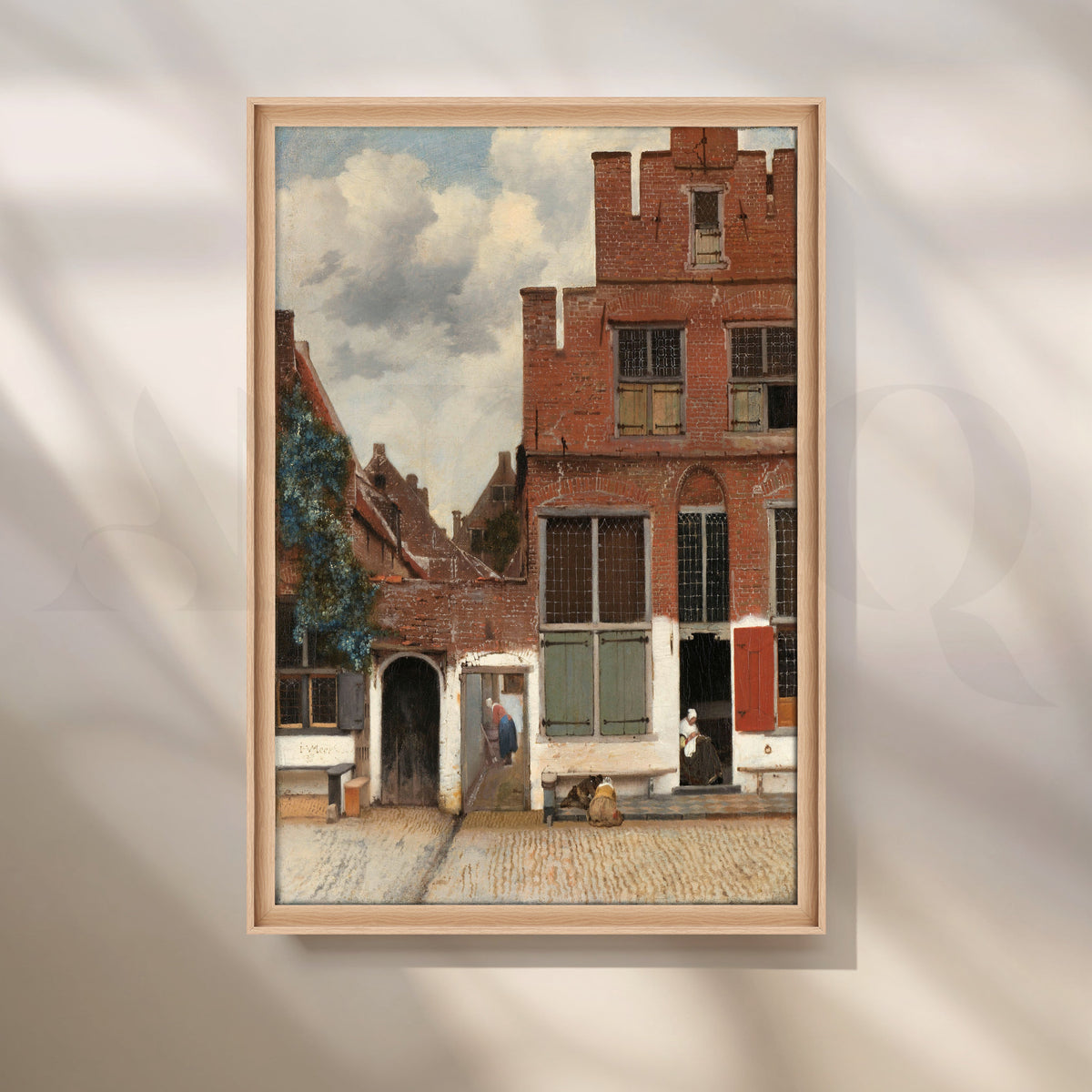 The Little Street by Vermeer Canvas Artwork – Asha Art Studio – Image 5