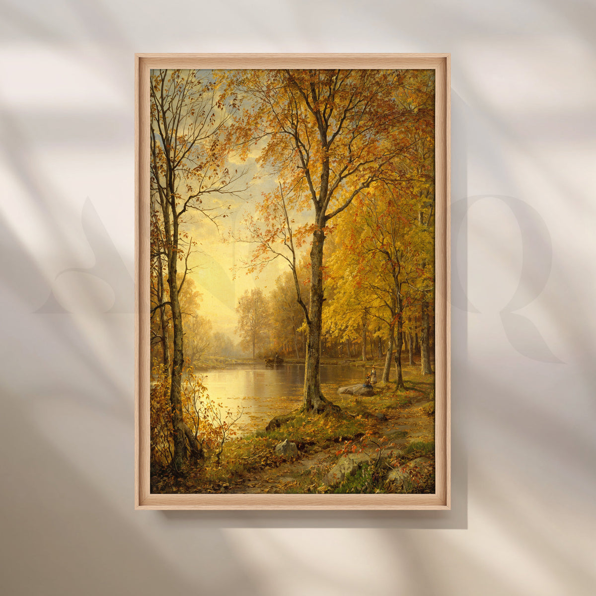Golden Autumn Forest Canvas Artwork – Asha Art Studio – Image 5