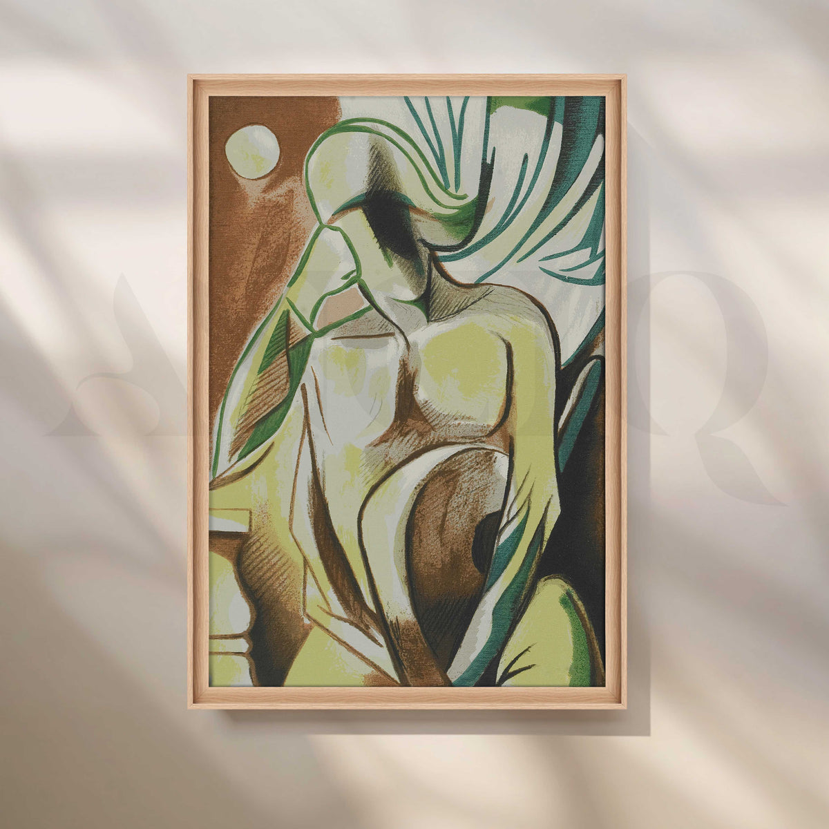 Botanical Abstract Figure Canvas Artwork – Asha Art Studio – Image 5