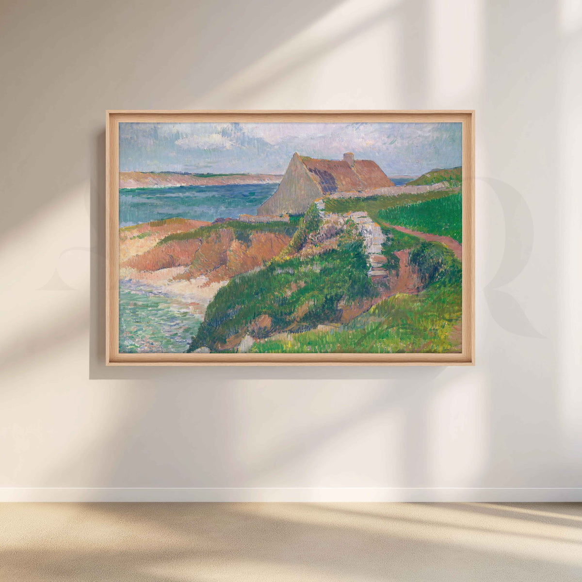 Henri Moret Coastal Cottage Canvas Artwork – Asha Art Studio – Image 5