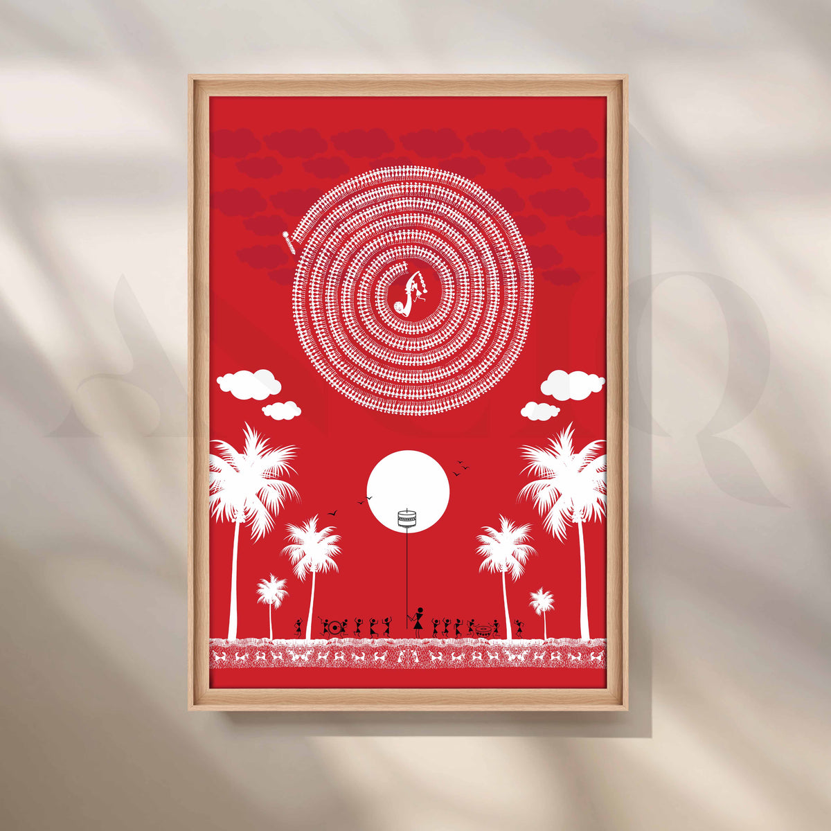 Warli Circle Dance Artwork – Asha Art Studio – Image 5
