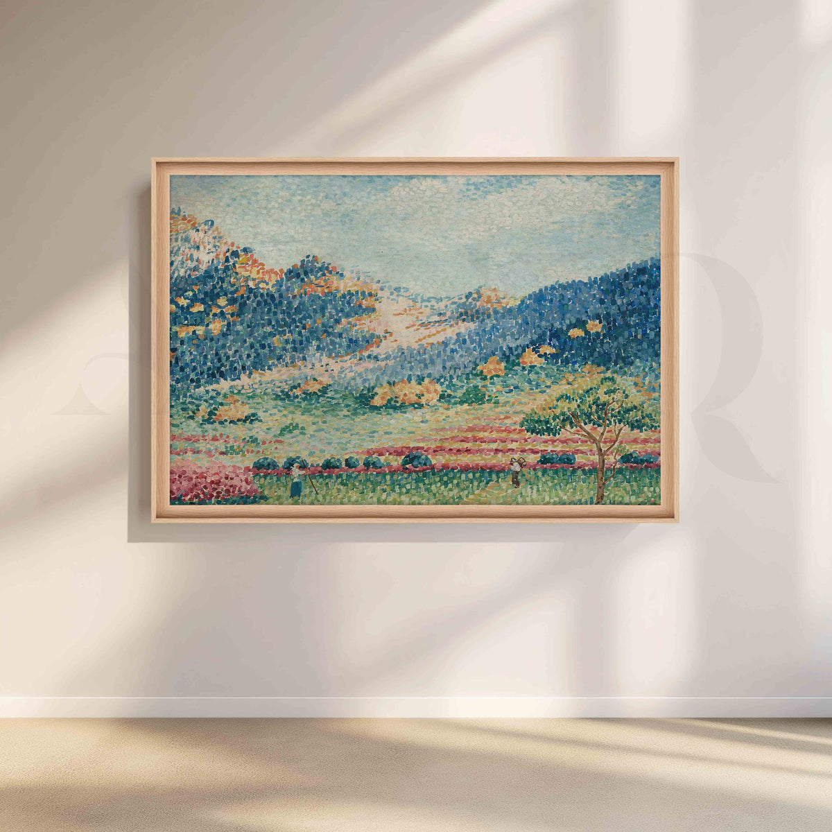 Pastel Meadow Valley Canvas Artwork – Asha Art Studio – Image 5