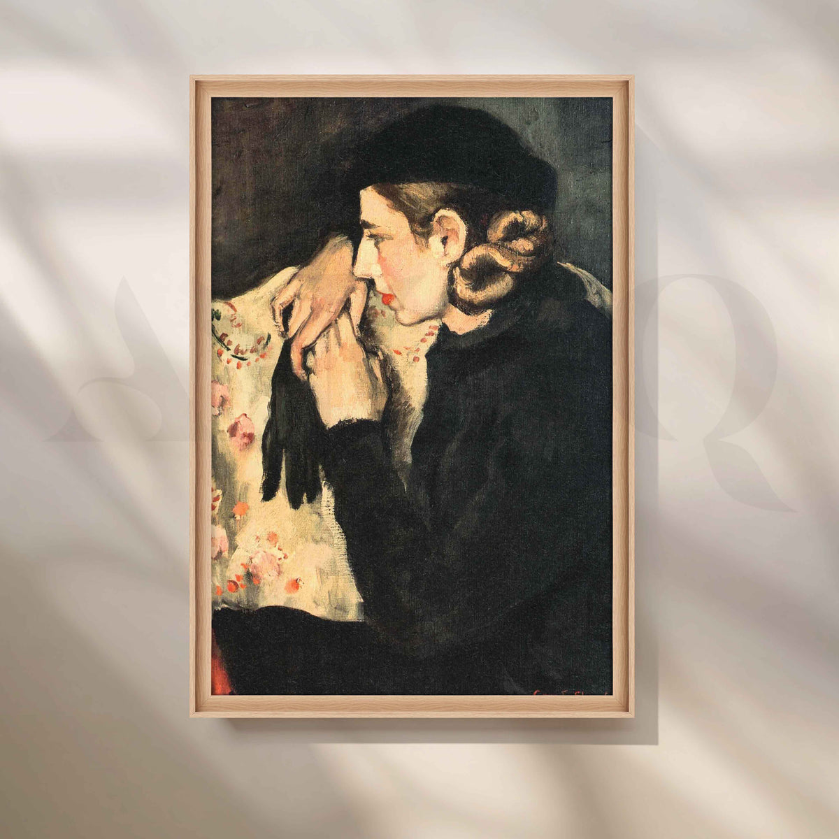 Denise Proutaux by Amrita Sher-Gil Canvas Artwork – Asha Art Studio – Image 5
