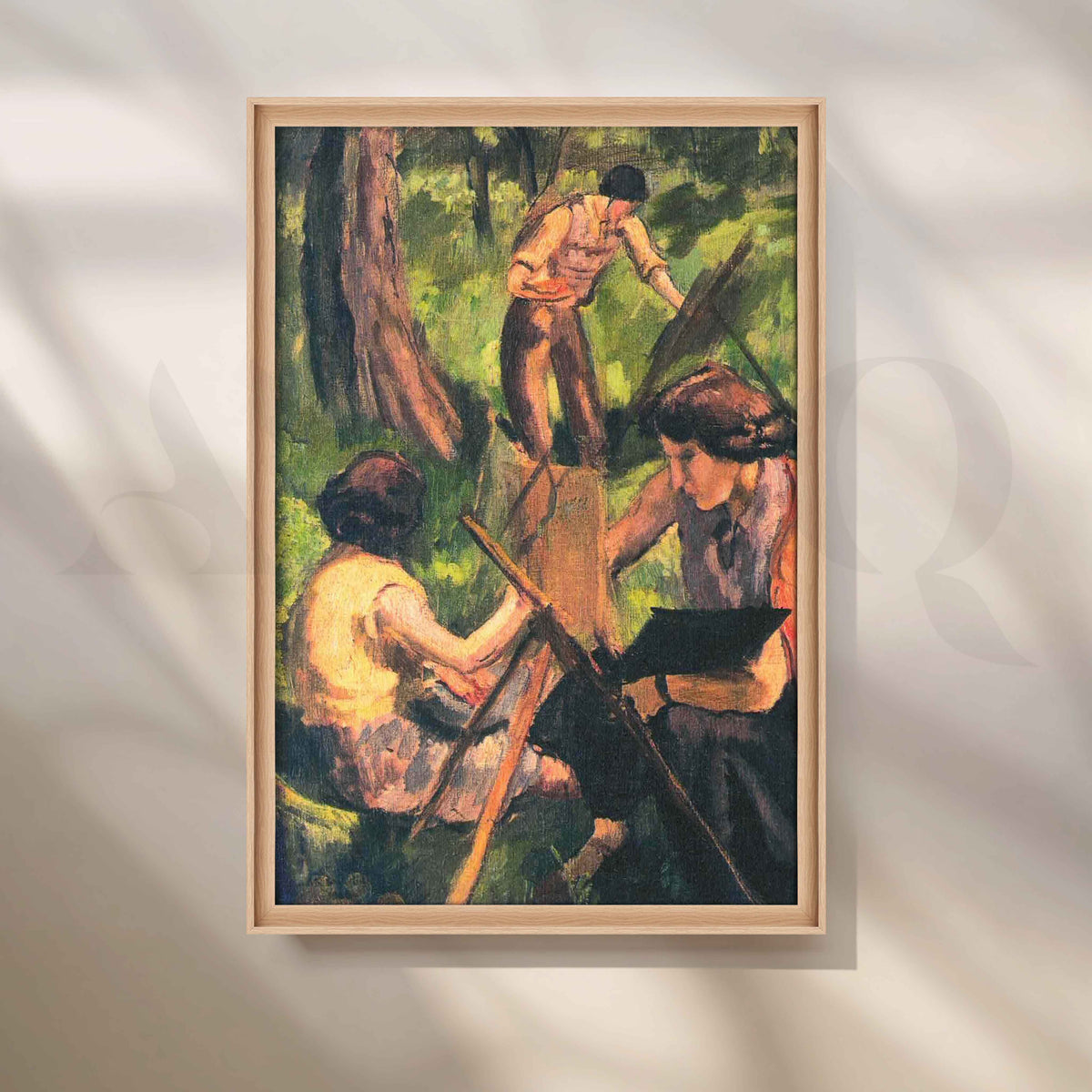Open Air Painters by Amrita Sher-Gil Canvas Artwork – Asha Art Studio – Image 5