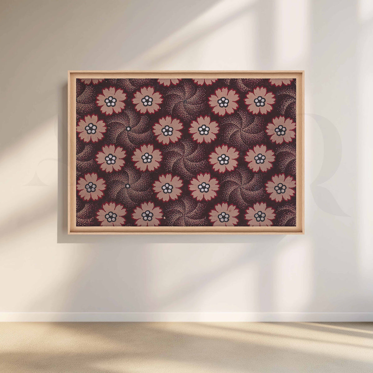 Vintage Floral Pattern Canvas Artwork – Asha Art Studio – Image 5