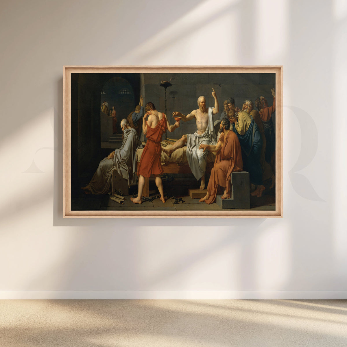 Death of Socrates Canvas Artwork – Asha Art Studio – Image 5