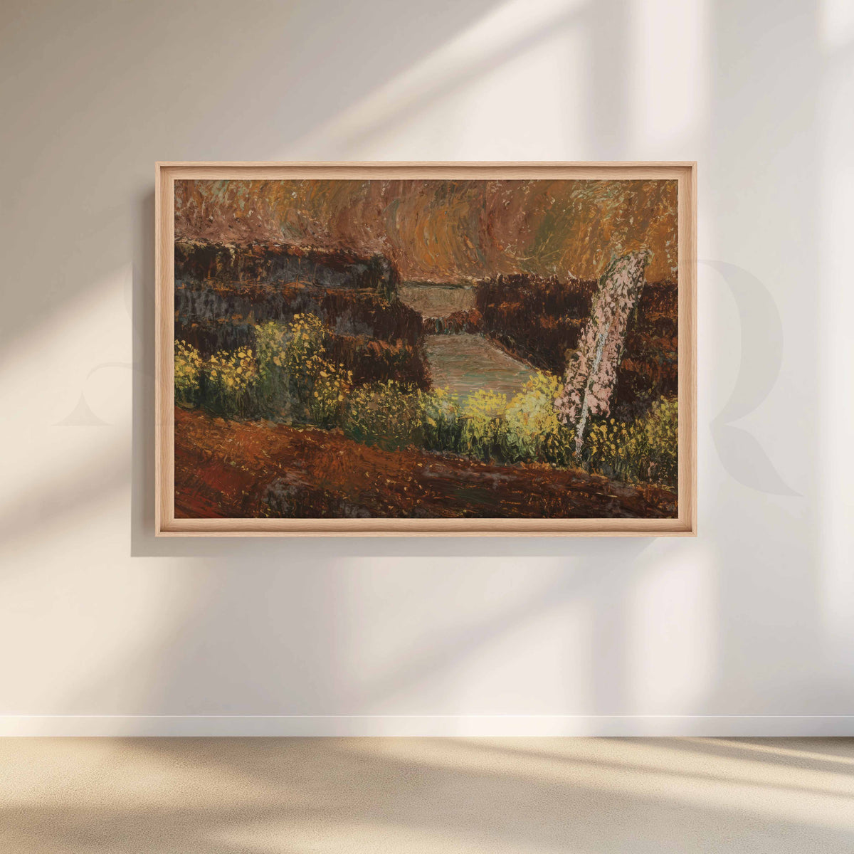 Autumn Garden Path Canvas Artwork – Asha Art Studio – Image 5