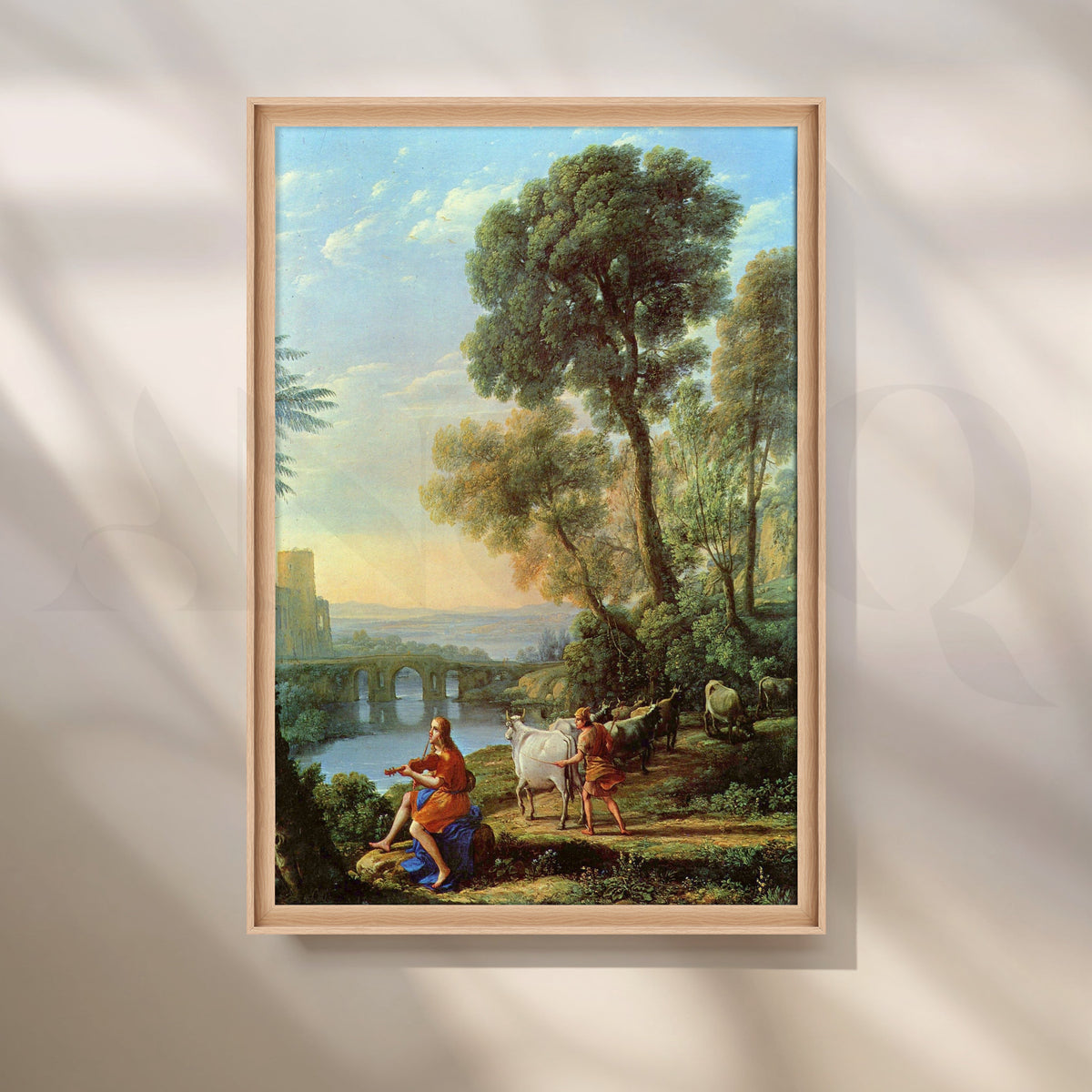 Arcadian Pastoral Canvas Artwork – Asha Art Studio – Image 5