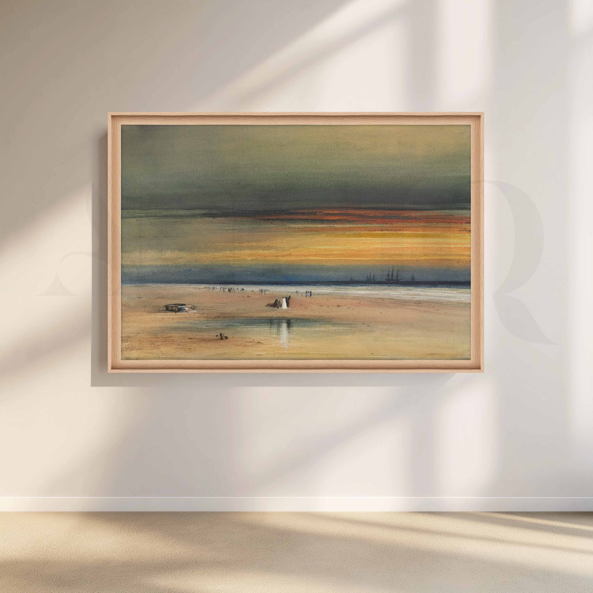 Muted Coastal Sunset Canvas Artwork – Asha Art Studio – Image 5