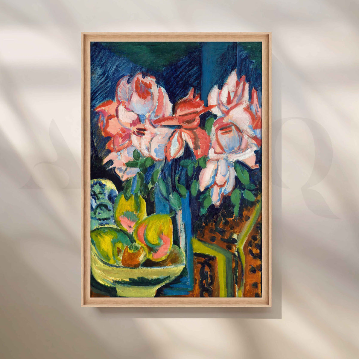 Expressive Floral Still Life Canvas Artwork – Asha Art Studio – Image 5