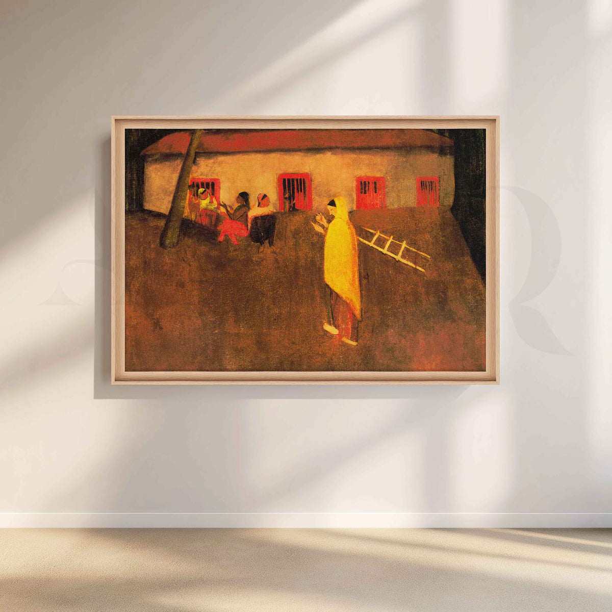 Village Scene by Amrita Sher-Gil Canvas Artwork – Asha Art Studio – Image 5