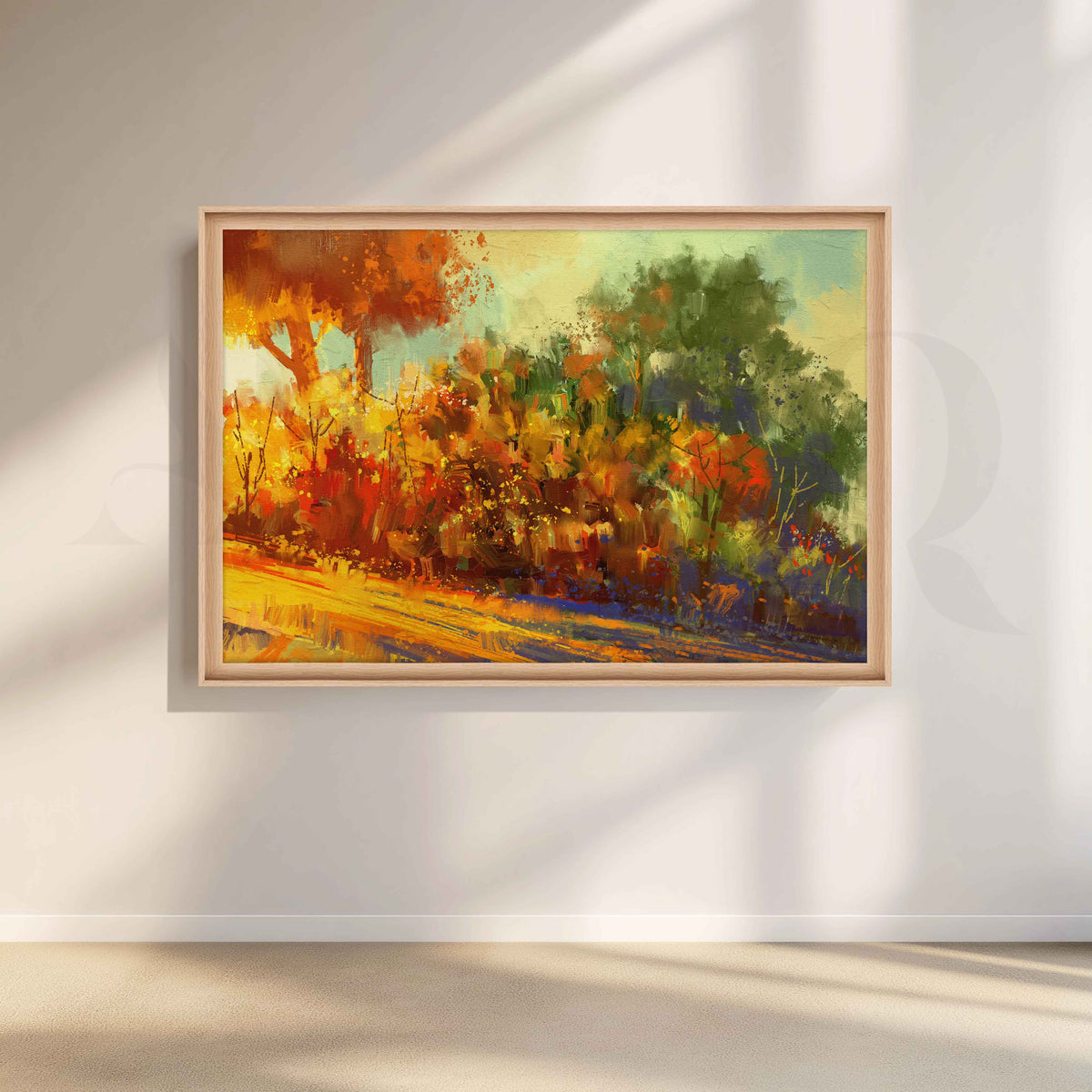 Abstract Autumn Forest Canvas Artwork – Asha Art Studio – Image 5