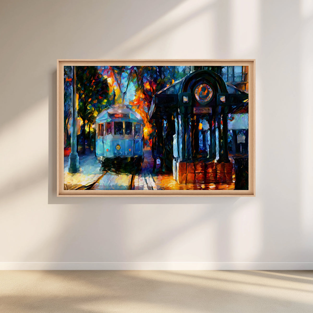 Tramway Twilight Cityscape Artwork – Asha Art Studio – Image 5