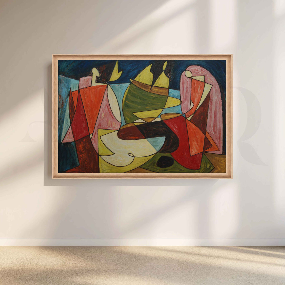 Modern Cubist Figure Canvas Artwork – Asha Art Studio – Image 5