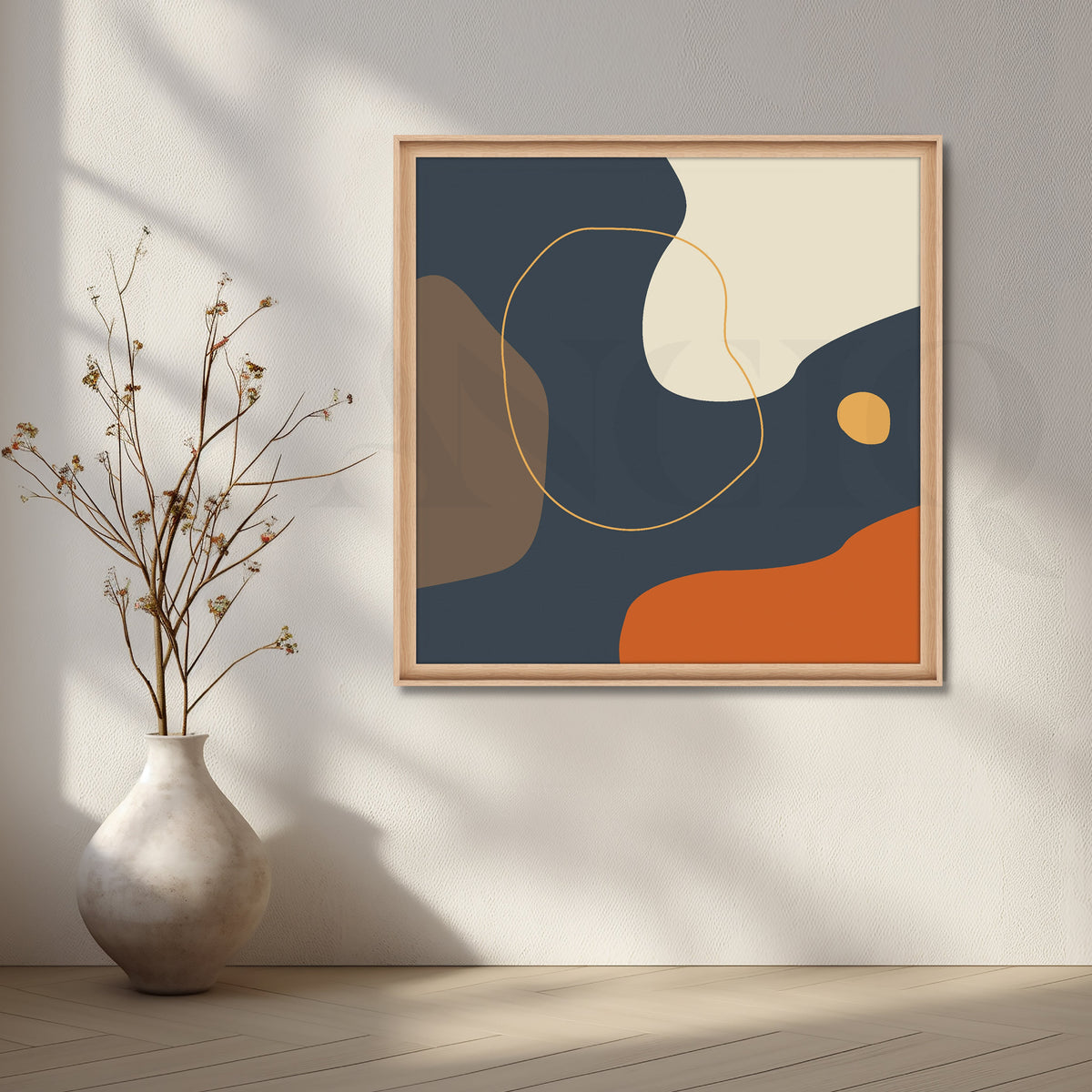 Minimalist Harmony of Earthy Tones – Asha Art Studio – Image 5