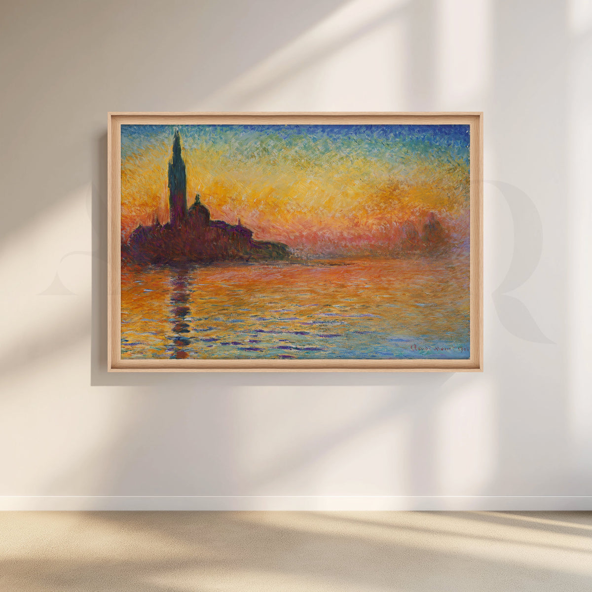 Venetian Sunset Glow Canvas Artwork – Asha Art Studio – Image 5