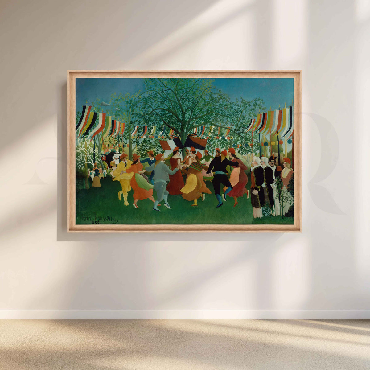 Carnival Evening Folk Art Canvas Artwork – Asha Art Studio – Image 5