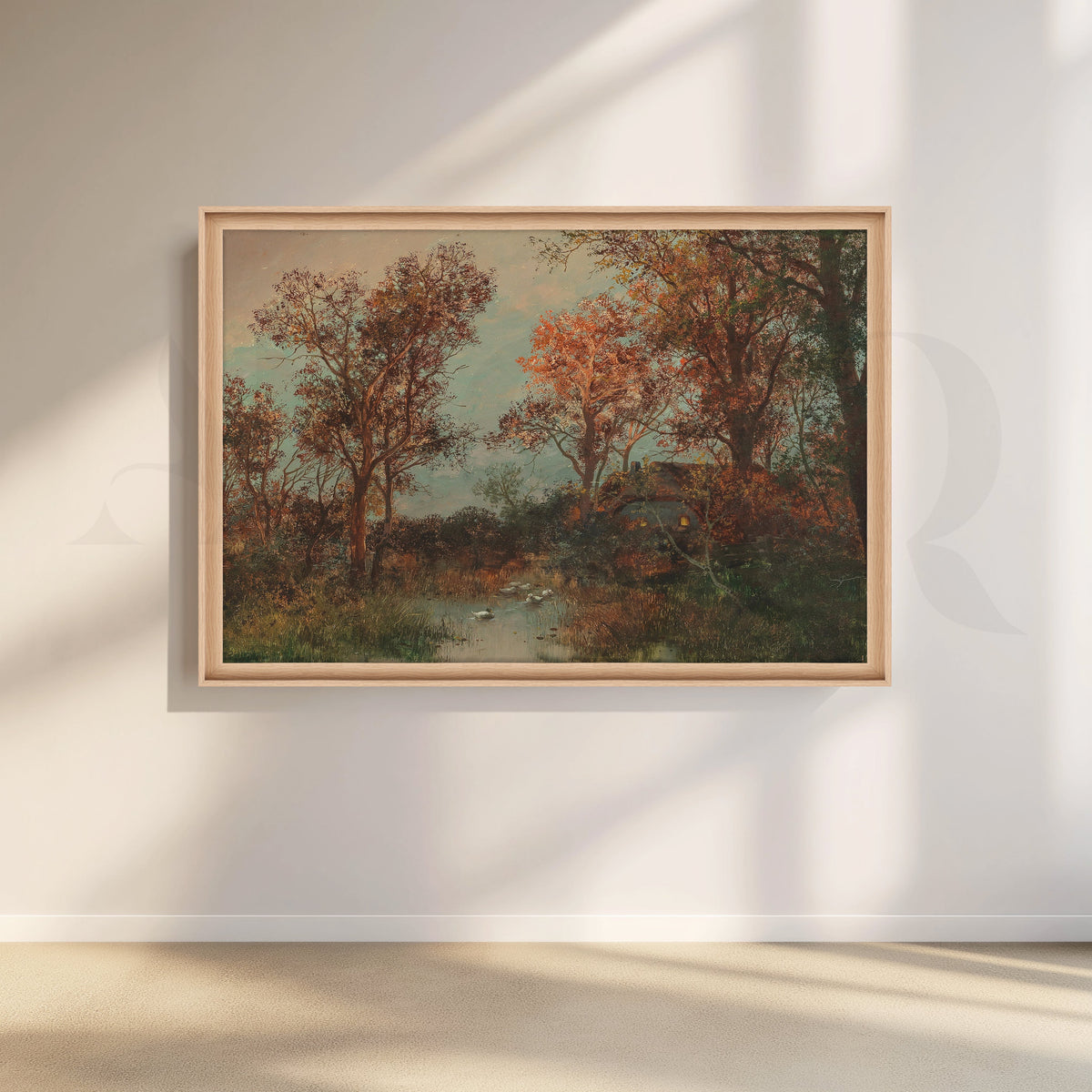 Autumn Forest Stream Canvas Artwork – Asha Art Studio – Image 5