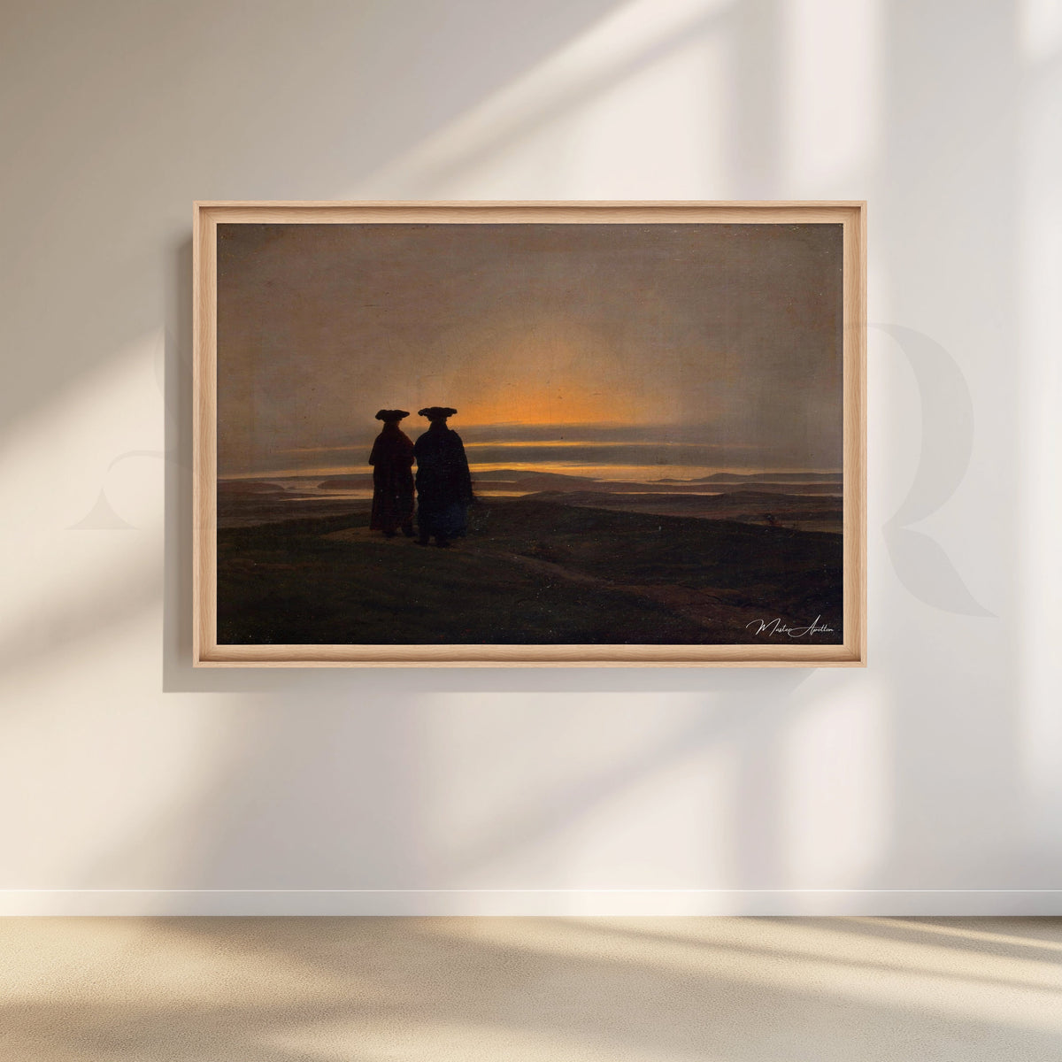 Silent Watchers at Sunset Canvas Artwork – Asha Art Studio – Image 5